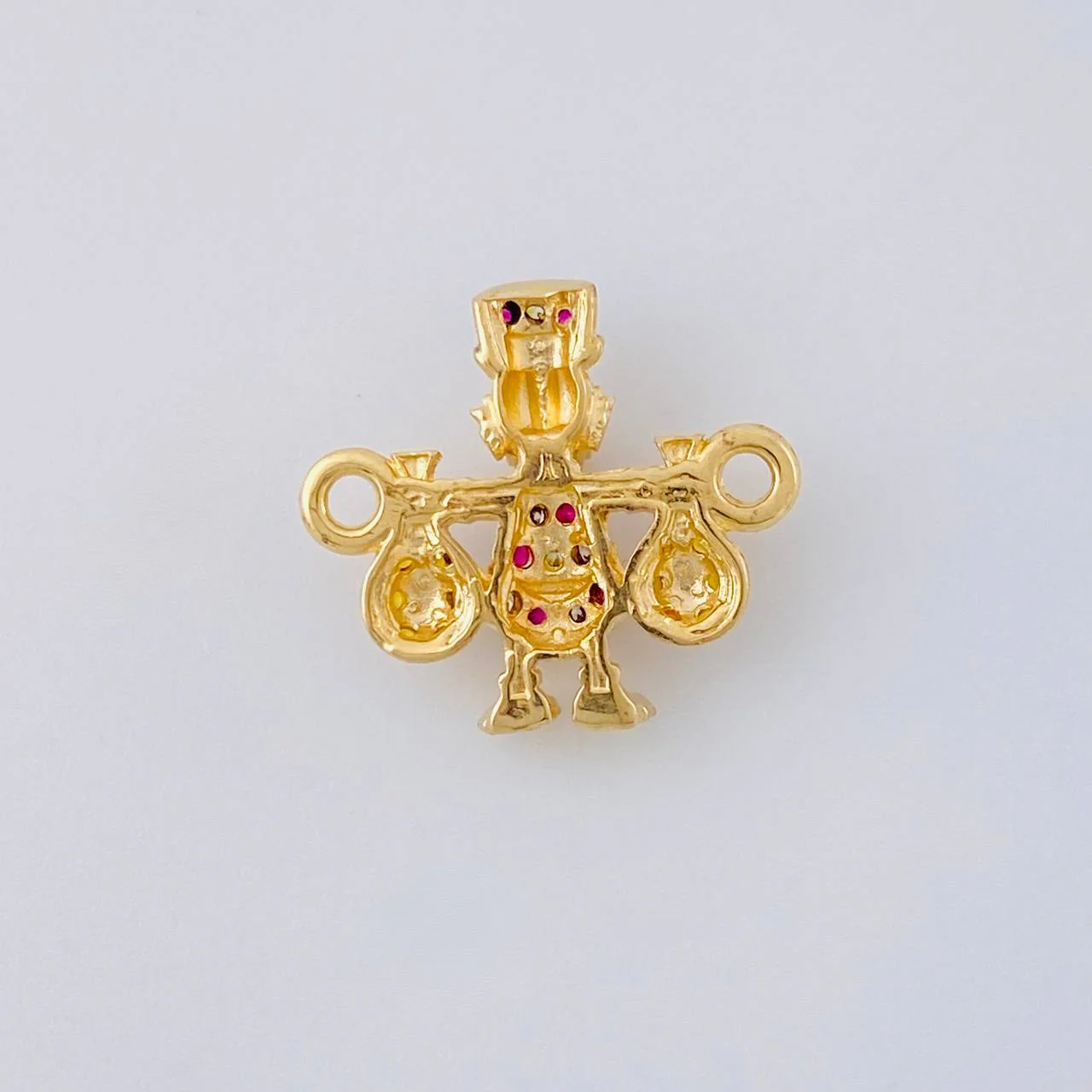 Herraje Pato Bolsas Dinero 1.65 g / 1.6 cm Oro Amarillo 18K - Image 3