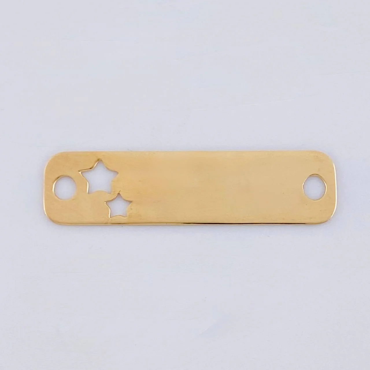 Herraje Placa Estrellas 0.8 g / 2.8 cm Oro Amarillo 18K