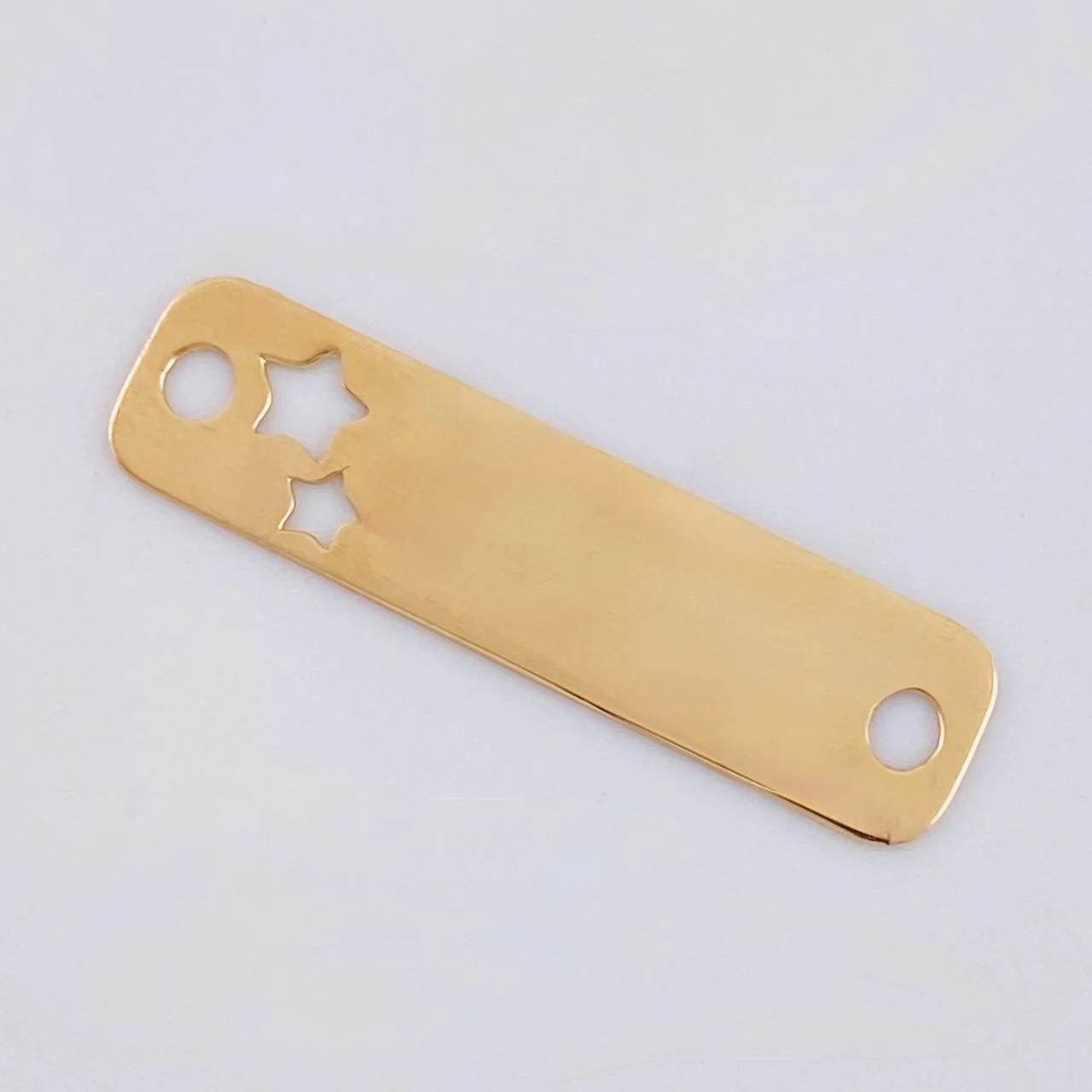Herraje Placa Estrellas 0.8 g / 2.8 cm Oro Amarillo 18K - Image 2