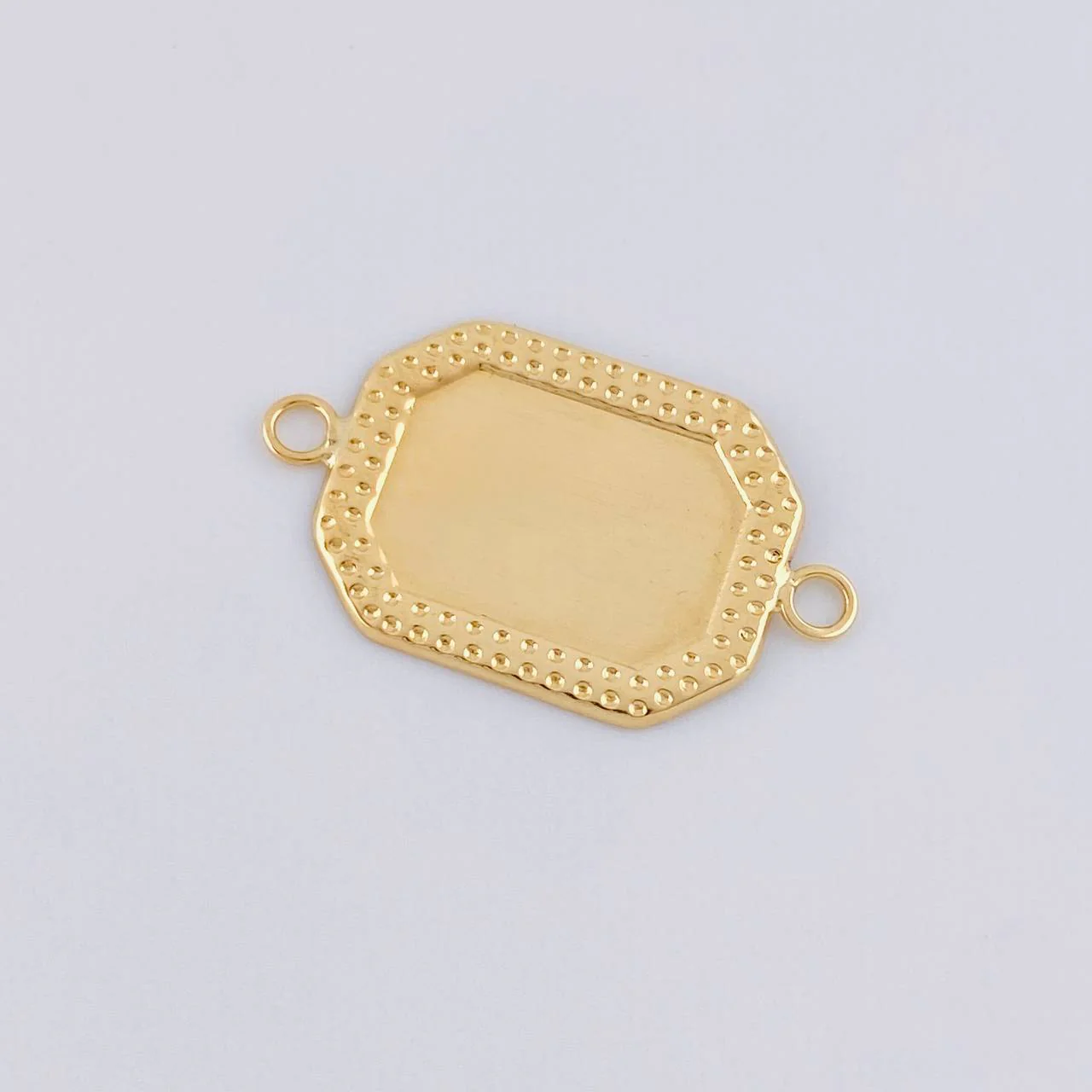 Herraje Placa Marco Bordeado 0.5 g / 2 cm Oro Amarillo 18K - Image 5