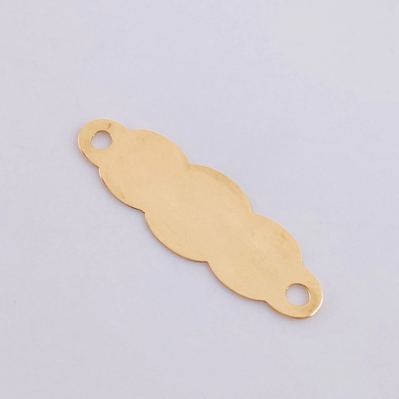 Herraje Placa Nube 0.75 g / 2.8 cm Oro Amarillo 18K - Image 2
