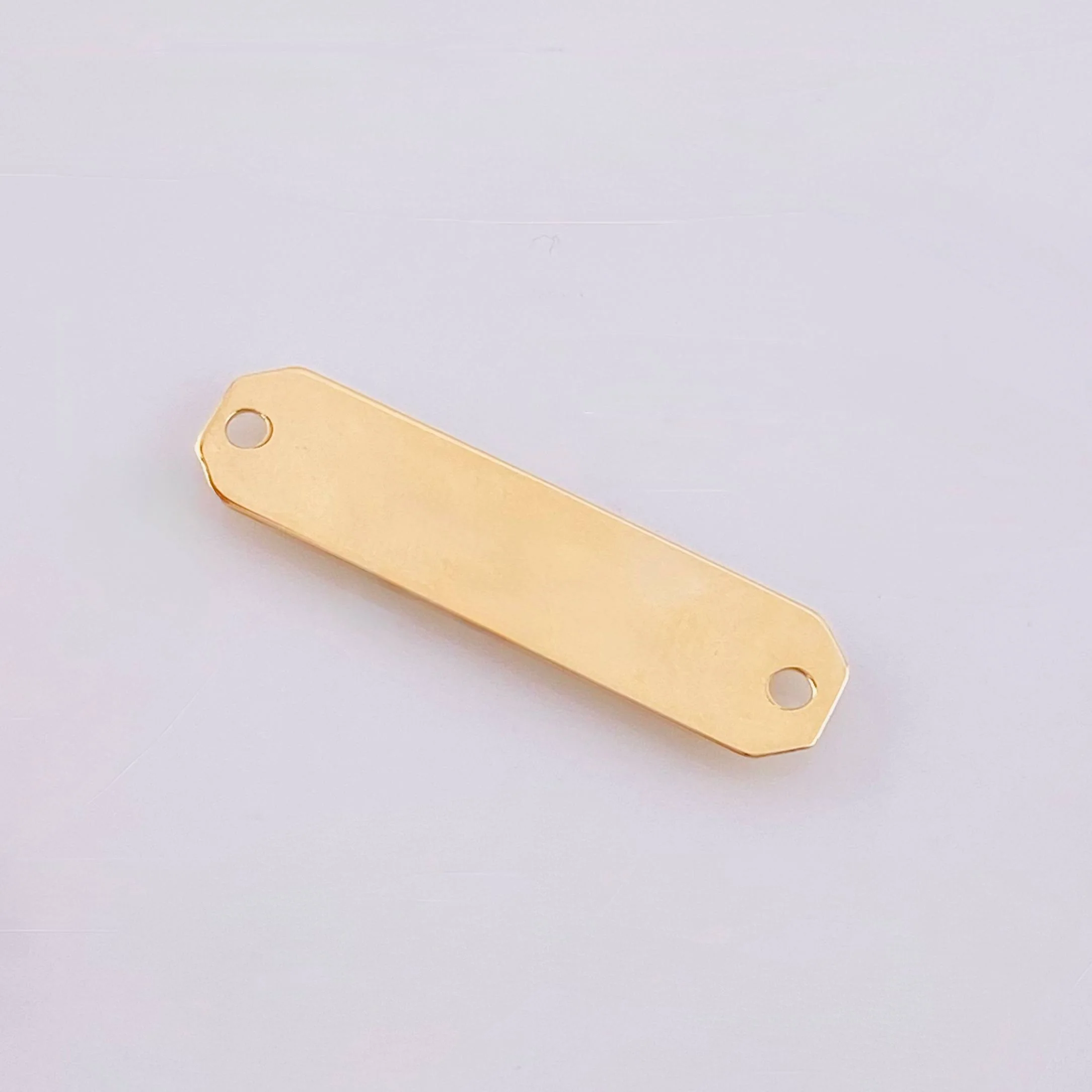 Herraje Placa Octagonal 0.8gr / 2.8cm / Oro Amarillo 18K - Image 2
