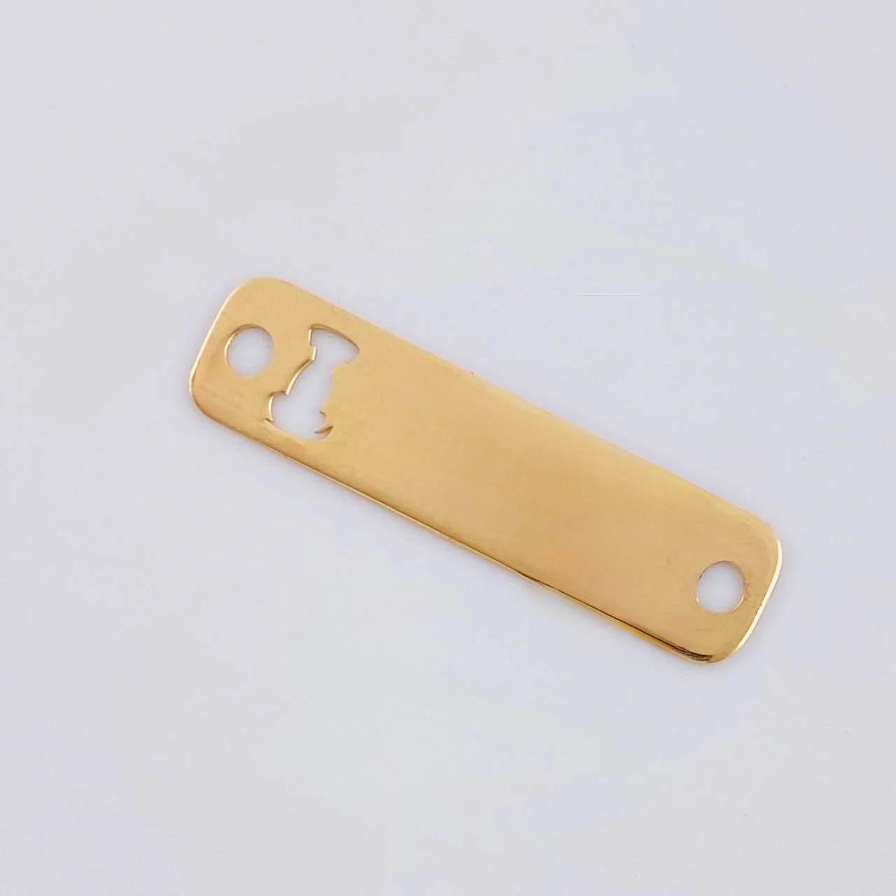 Herraje Placa Perro 0.8 g / 2.8 cm Oro Amarillo 18K - Image 2