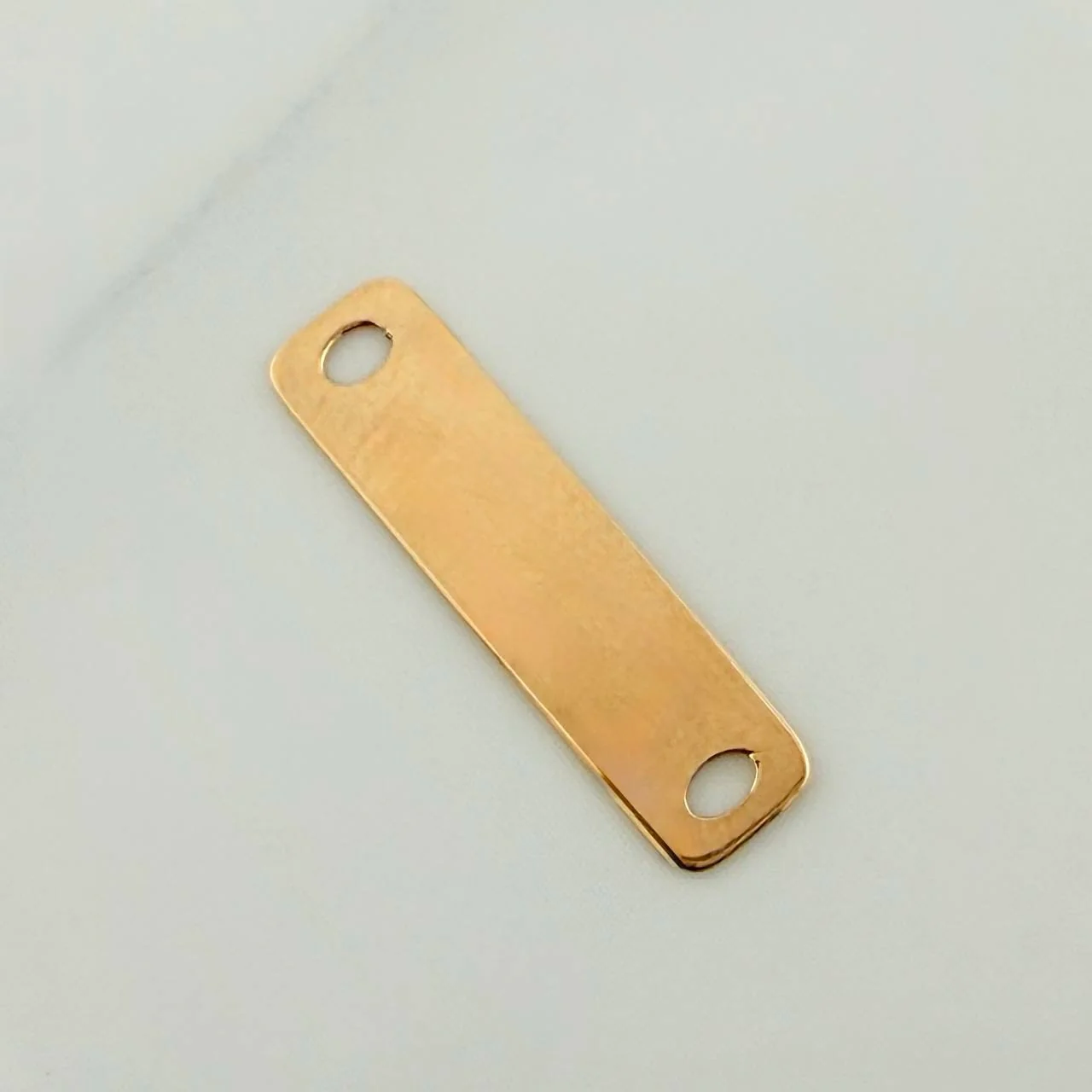 Herraje Placa Rectangular 0.35gr / 2cm / Oro Amarillo 18K % - Image 2
