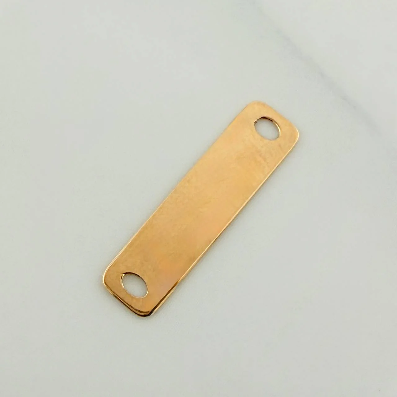 Herraje Placa Rectangular 0.35gr / 2cm / Oro Amarillo 18K % - Image 3