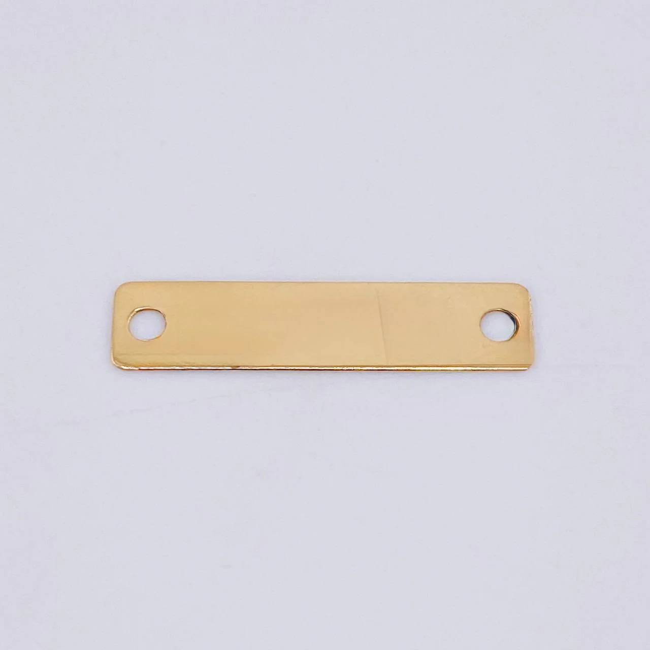 Herraje Placa Rectangular 0.85gr / 2.8cm / Oro Amarillo 18K *