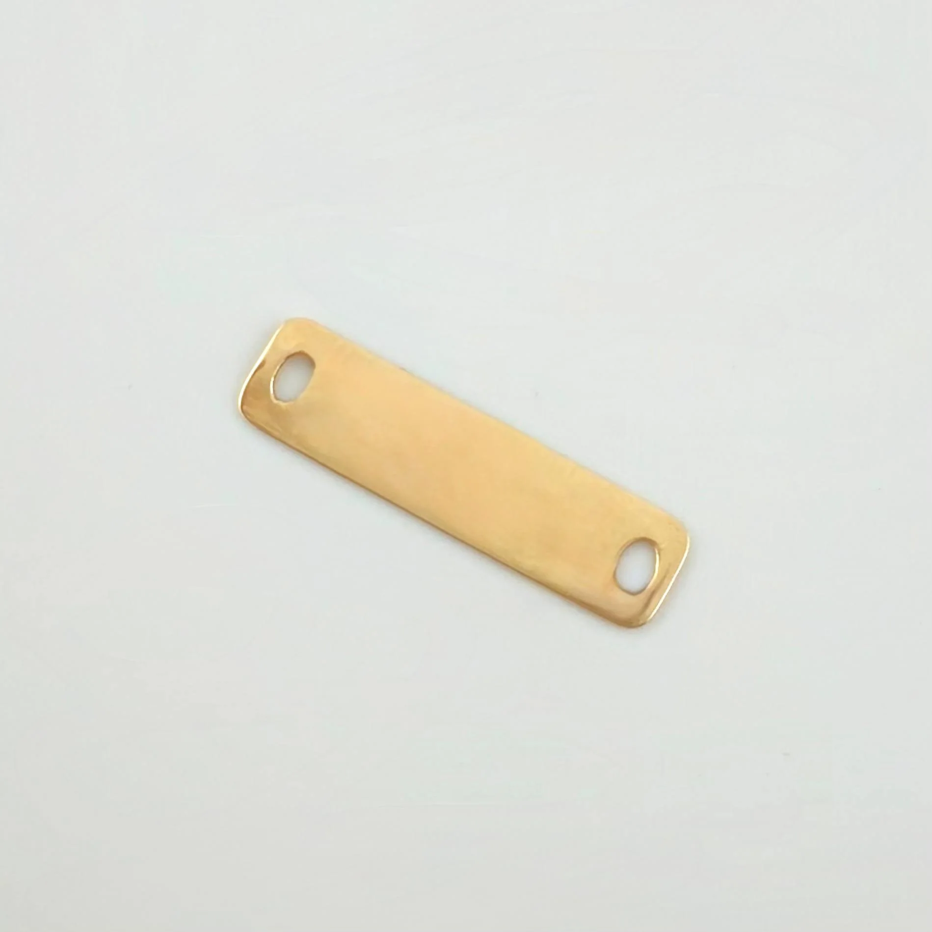 Herraje Rectangular 0.35gr / 2cm / Oro Amarillo 18K - Image 2