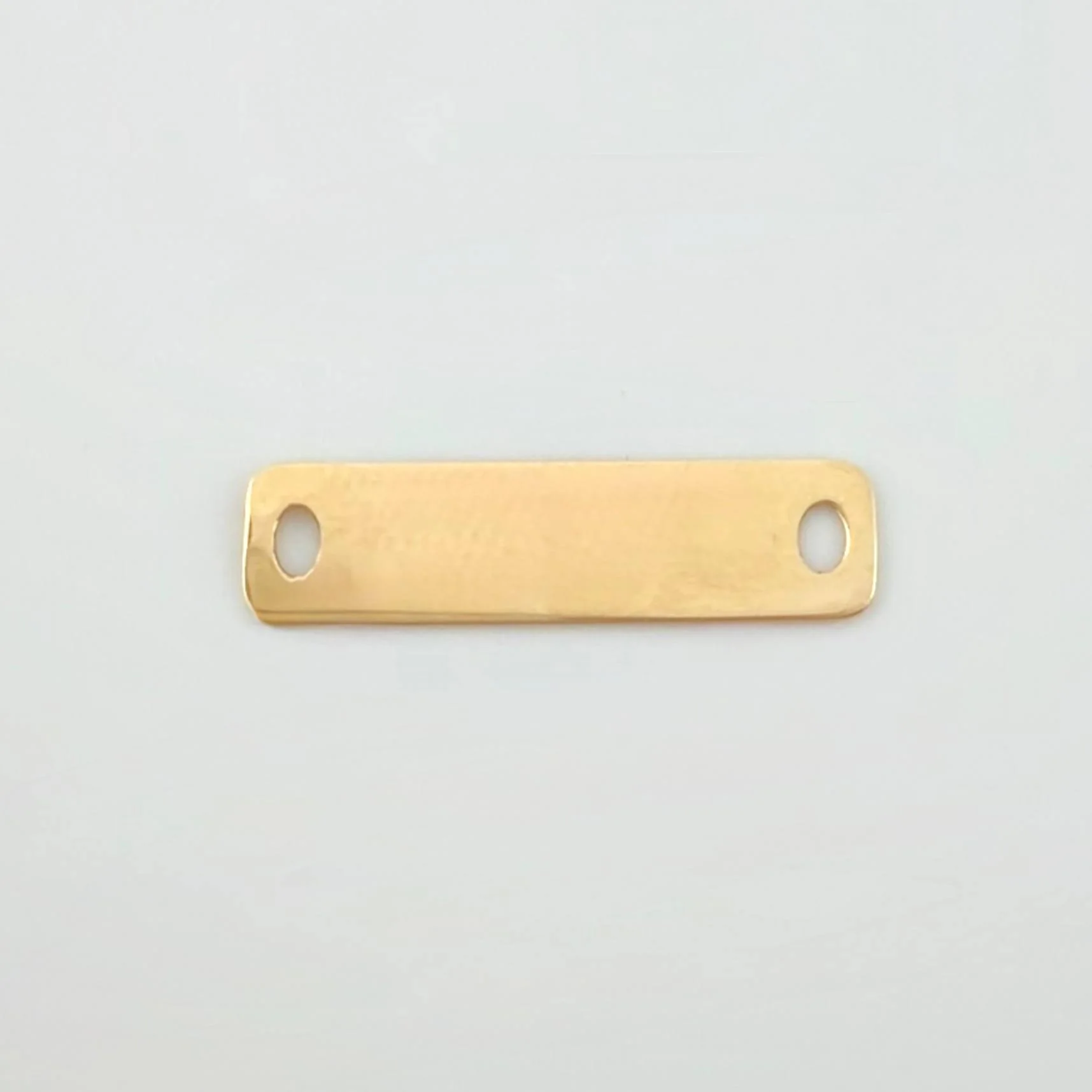Herraje Rectangular 0.35gr / 2cm / Oro Amarillo 18K