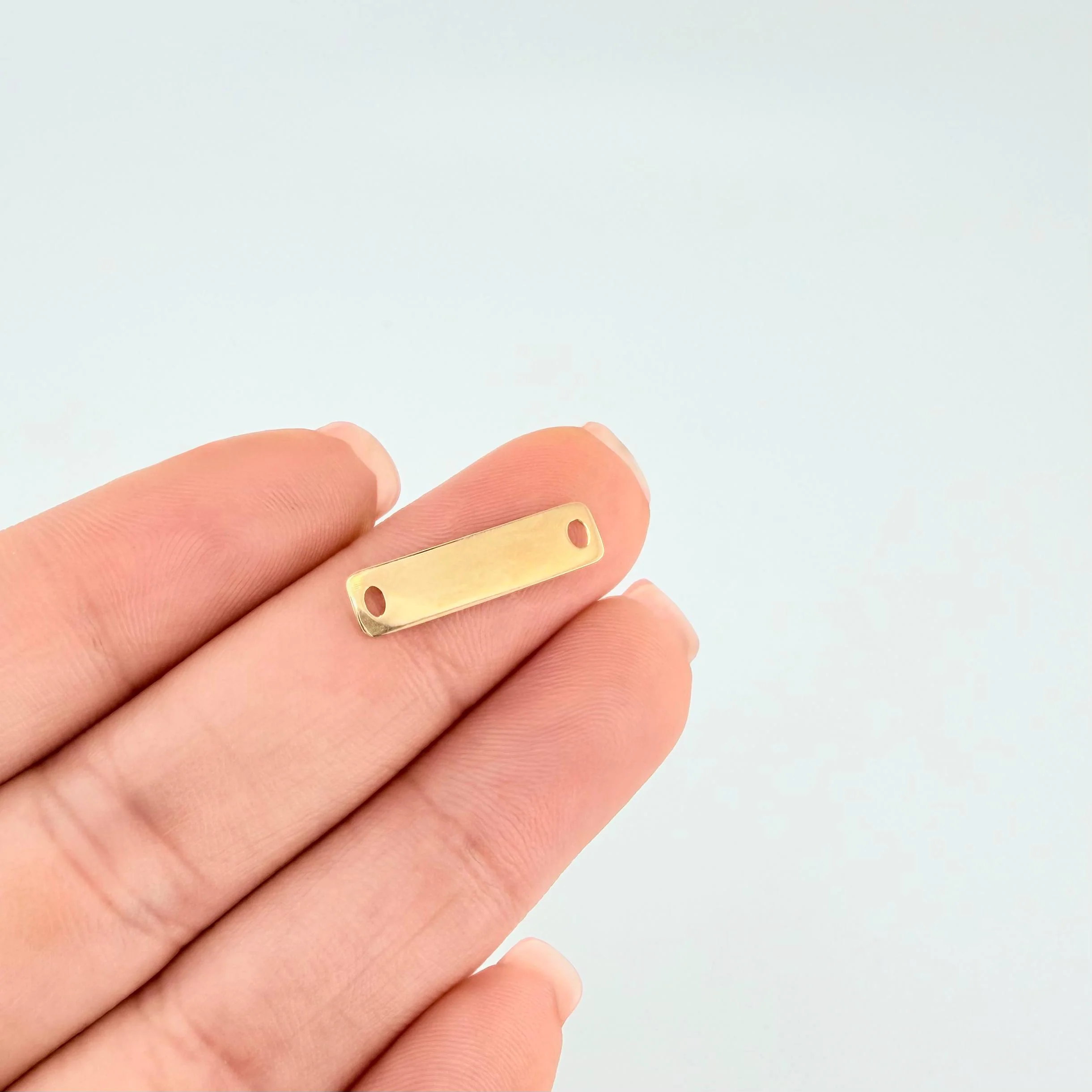 Herraje Rectangular 0.35gr / 2cm / Oro Amarillo 18K - Image 3