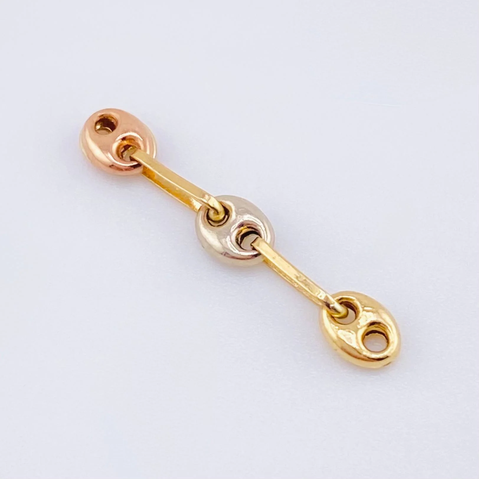 Herraje Retazo GC 3 Eslabones 0.25gr / 1.9cm / 4.2mm Tres Oros 18K © - Image 2