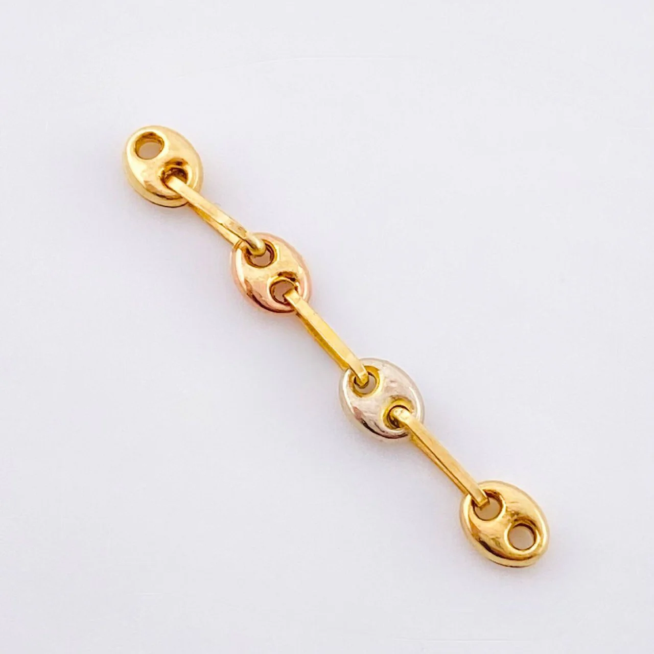 Herraje Retazo GC 4 Eslabones 0.3gr / 2.8cm / 3.4mm Tres Oros 18K - Image 2