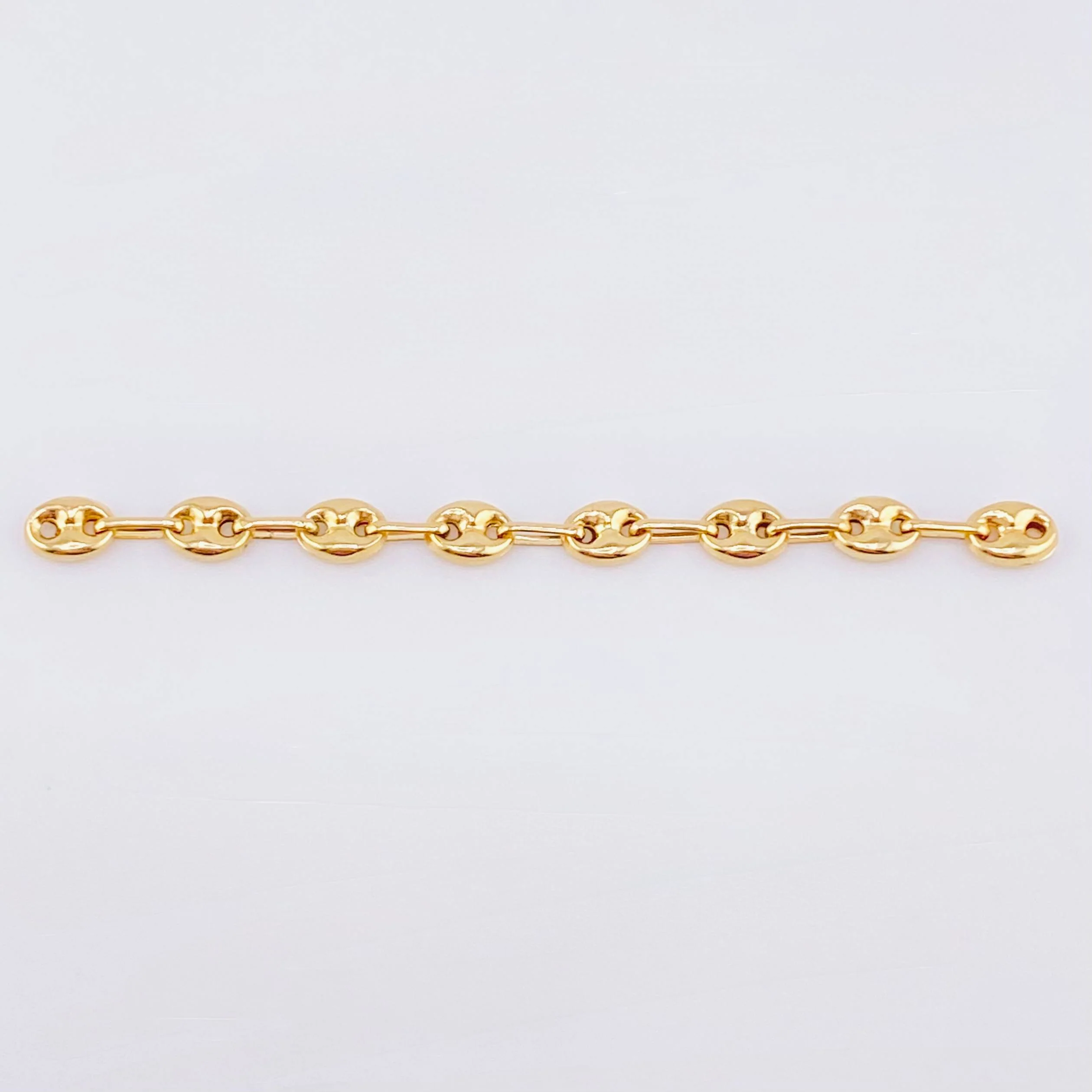 Herraje Retazo GC 8 Eslabones 0.85gr / 5.8cm / 4.2mm Oro Amarillo 18K