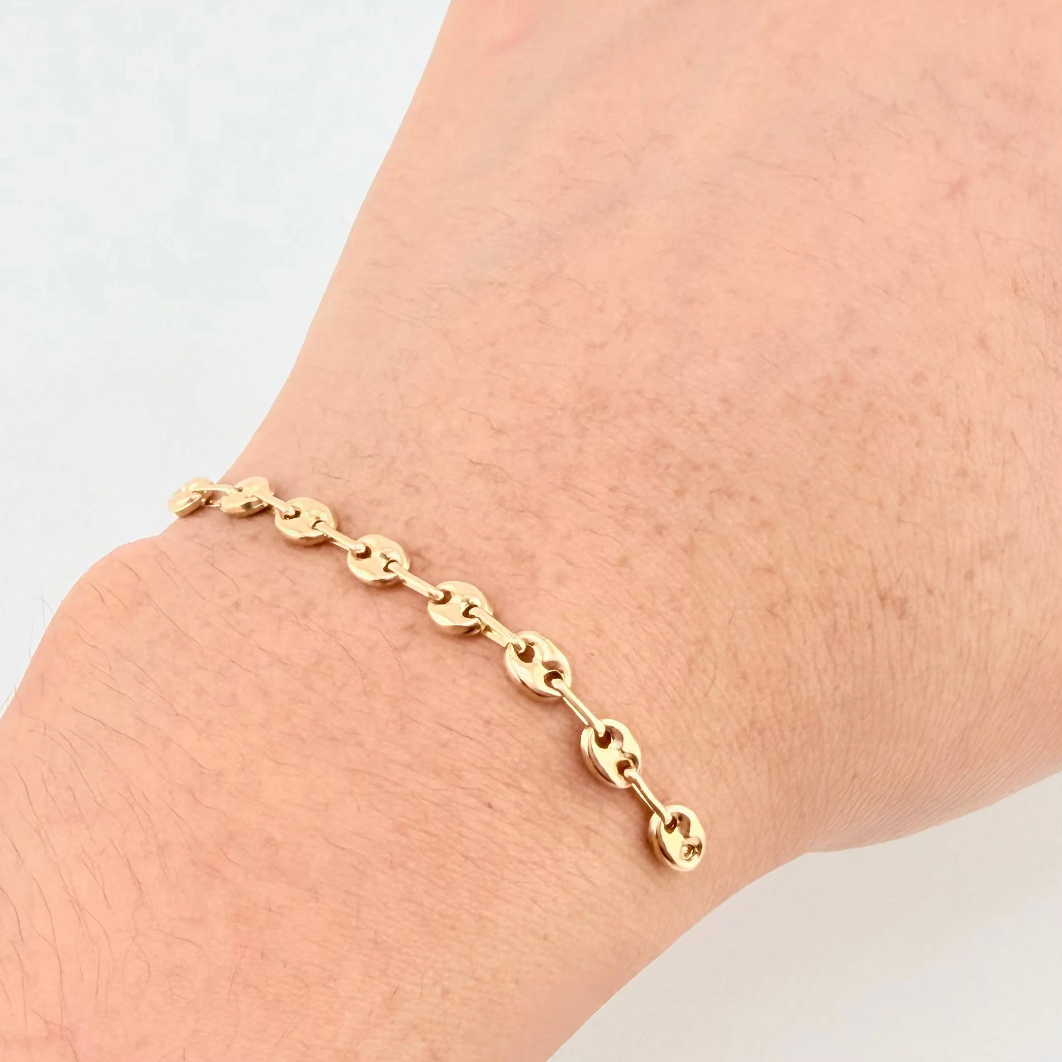 Herraje Retazo GC 8 Eslabones 0.85gr / 5.8cm / 4.2mm Oro Amarillo 18K - Image 3