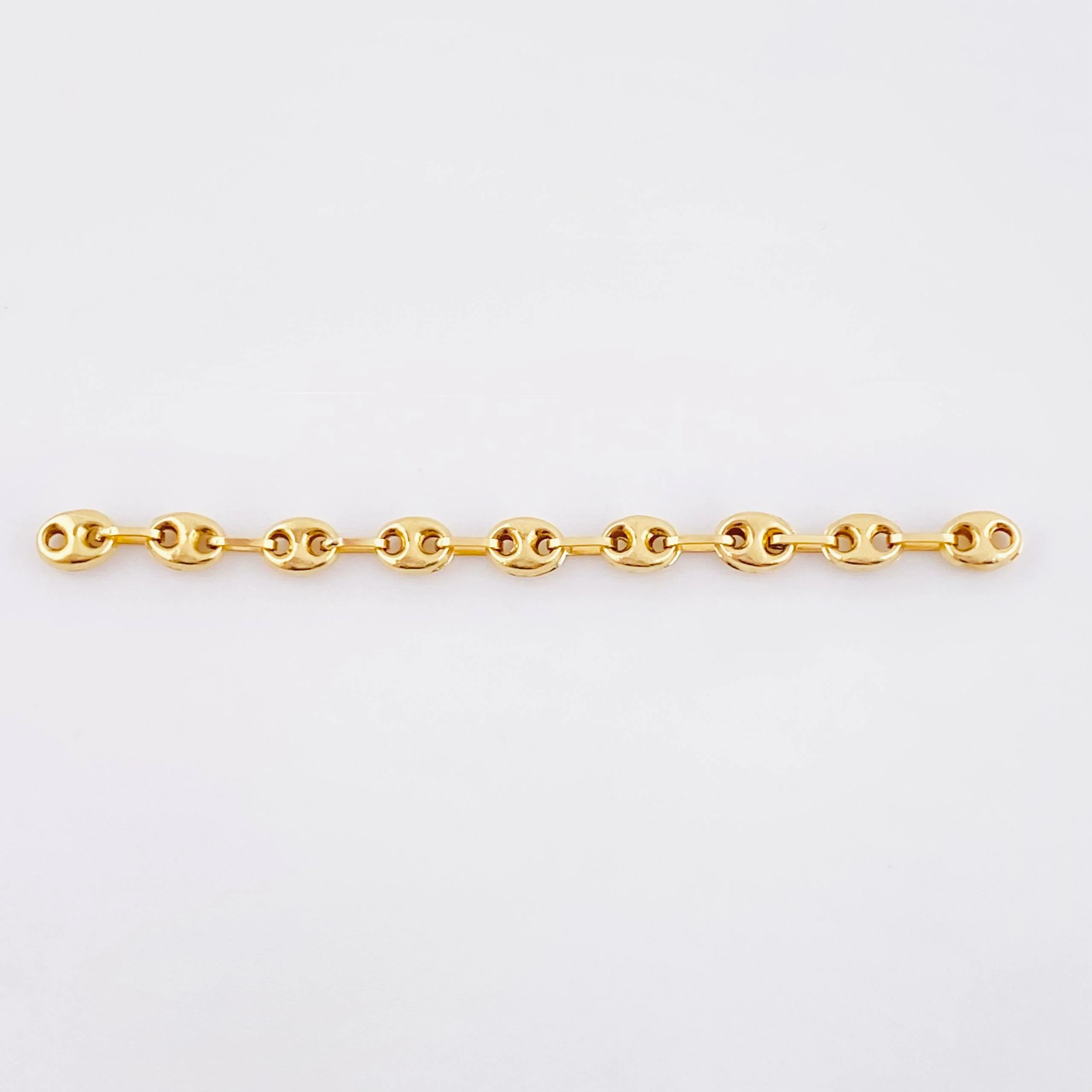 Herraje Retazo GC 9 Eslabones 0.8gr / 6.5cm / 4.2mm Oro Amarillo 18K