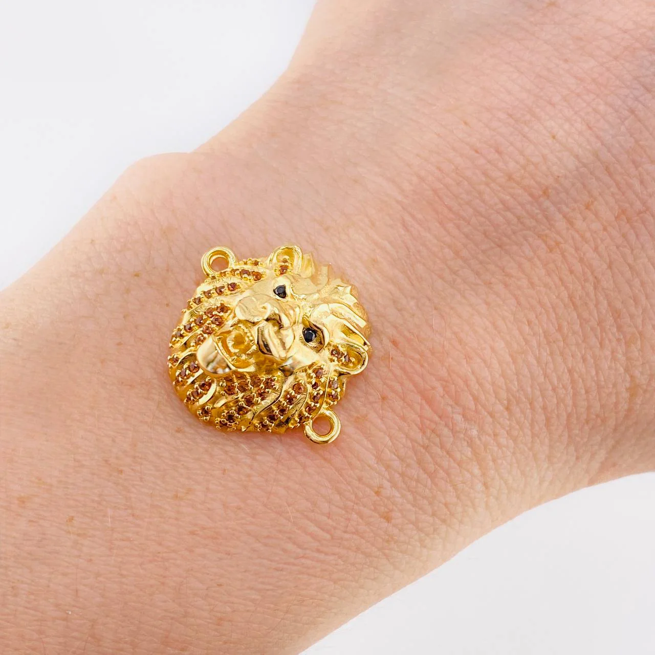 Herraje Rostro León 4.5 g / 2.2 cm Oro Amarillo 18K - Image 5