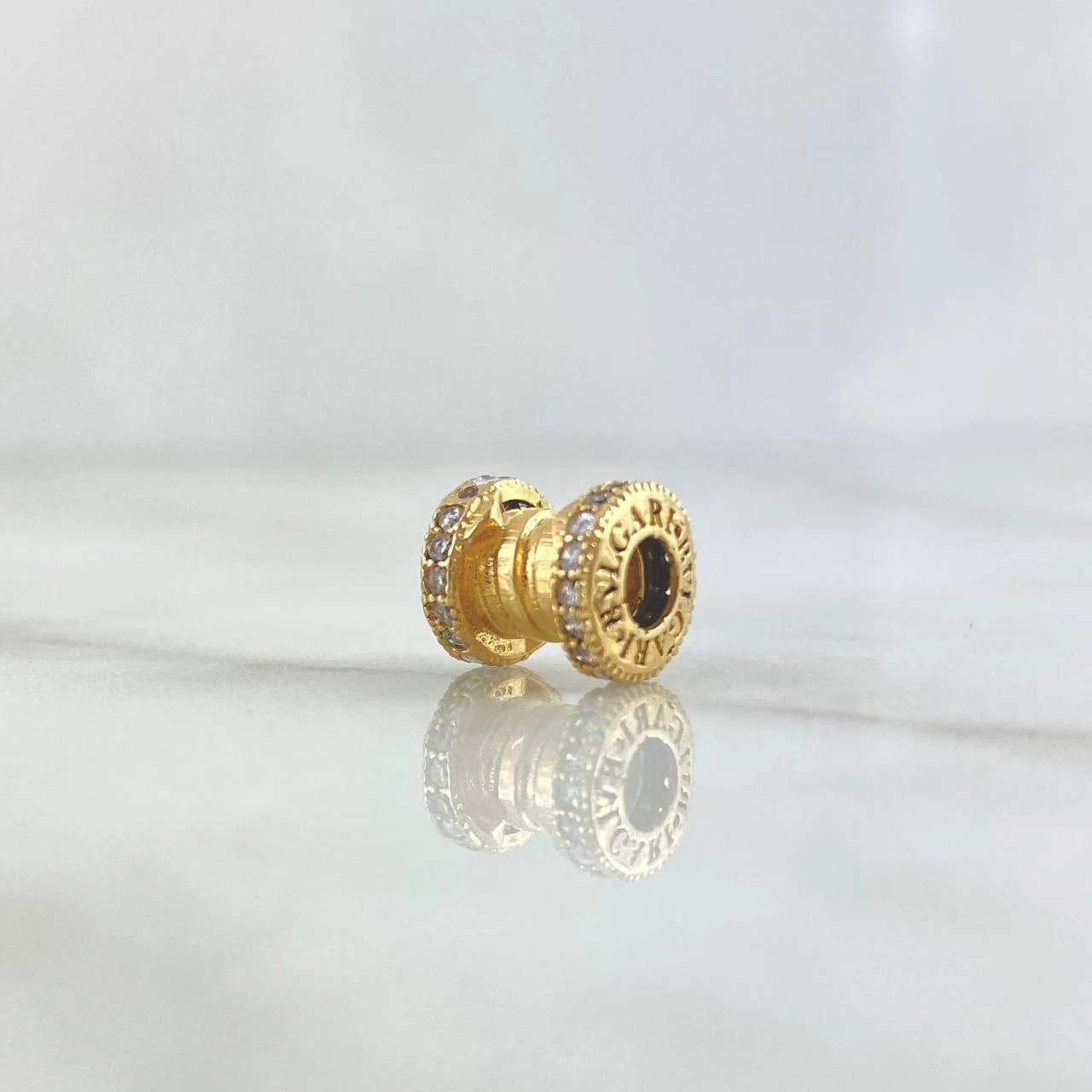 Herraje Rústico Carrete 2.25 g / 0.9 cm Oro Amarillo 18K