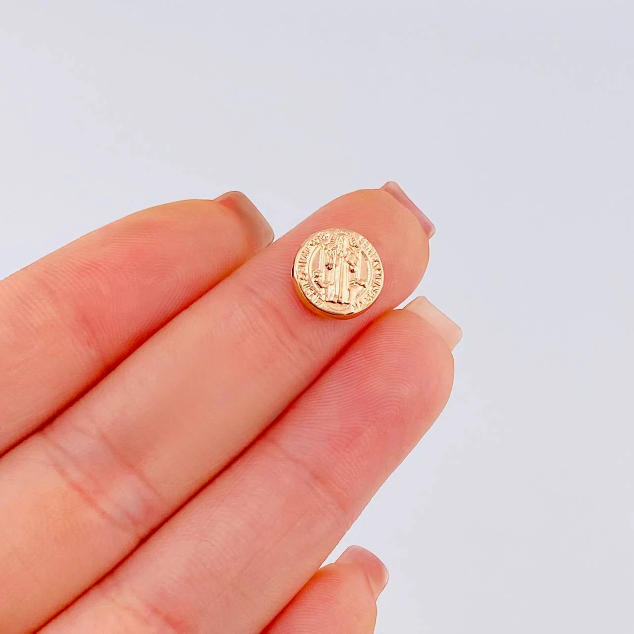 Herraje San Benito 0.4 g / 1 cm Oro Rosa 18K - Image 4