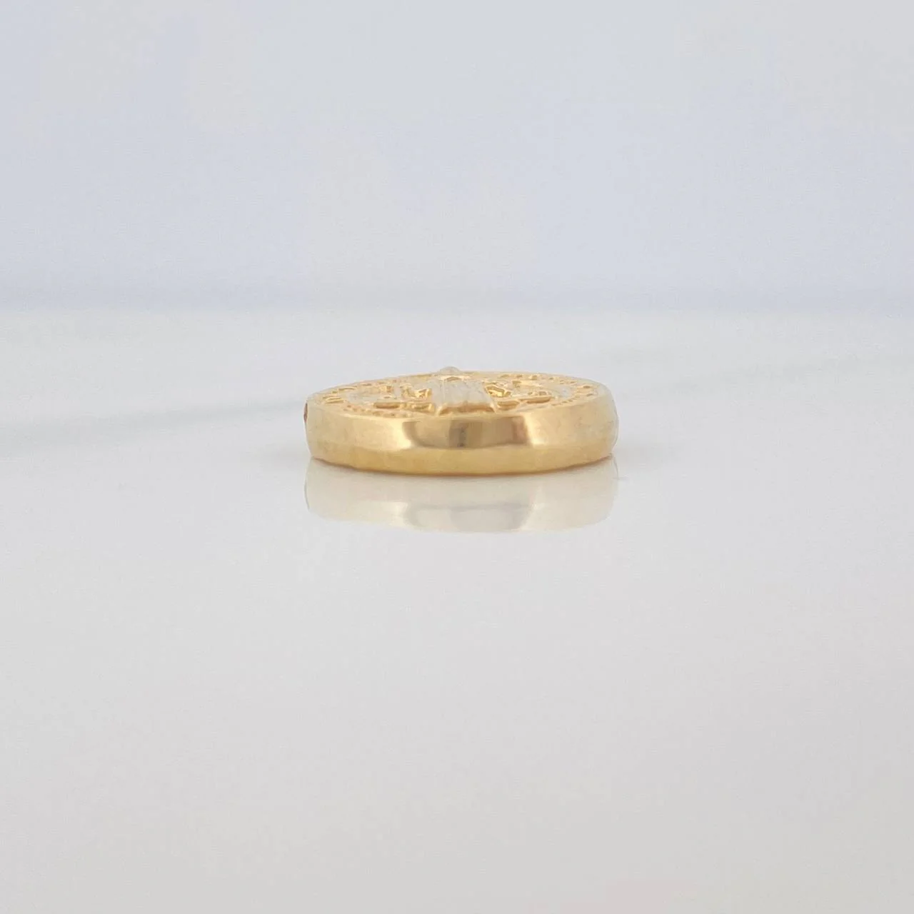 Herraje San Benito 0.7gr / 1.2cm / Oro Amarillo 18K & - Image 2