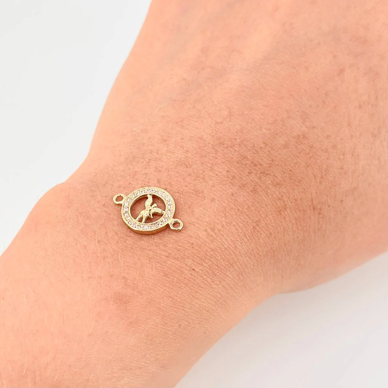 Herraje San Gabriel 1.05 g / 1.5 cm Oro Amarillo 18K - Image 4