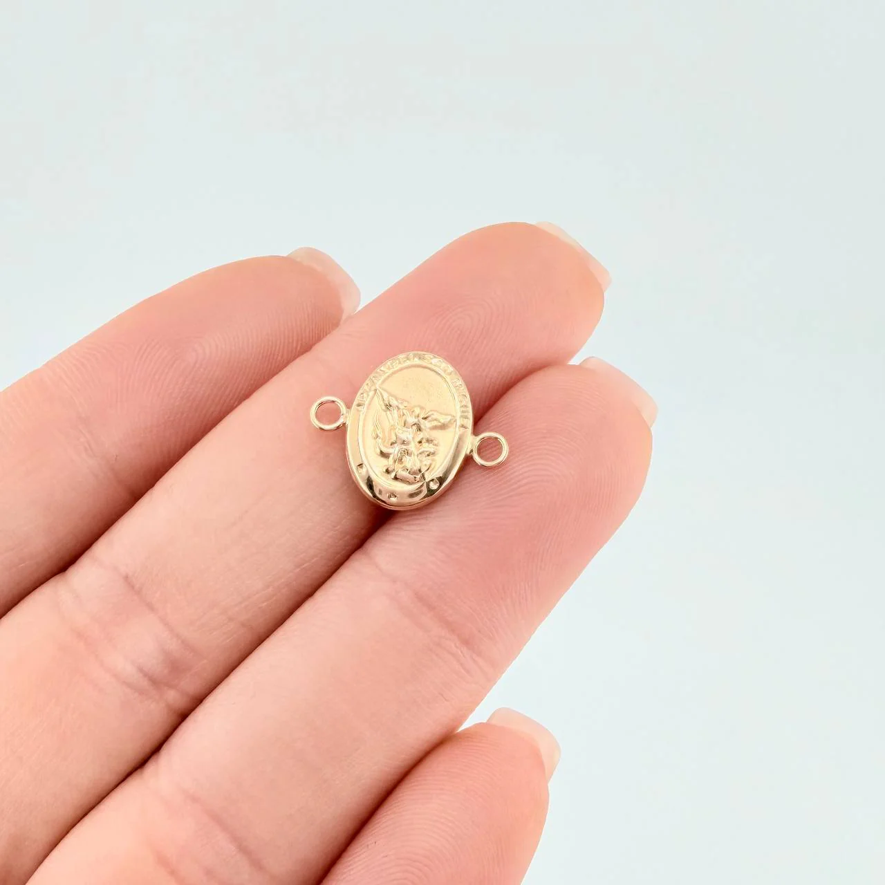 Herraje San Miguel Mate 0.7 g / 1.5 cm Oro Amarillo 18K - Image 3
