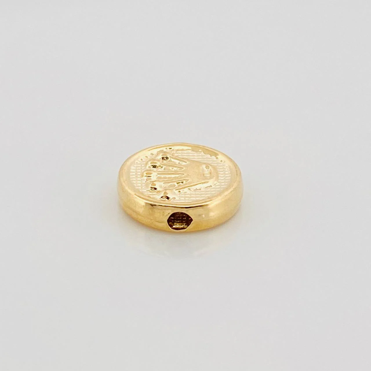 Herraje Sello Corona 0.5g / 1cm Oro Amarillo 18K - Image 2