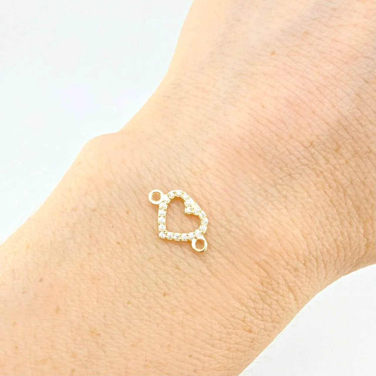Herraje Silueta Corazón 0.4 g / 1.3 cm Oro Amarillo 18K - Image 5