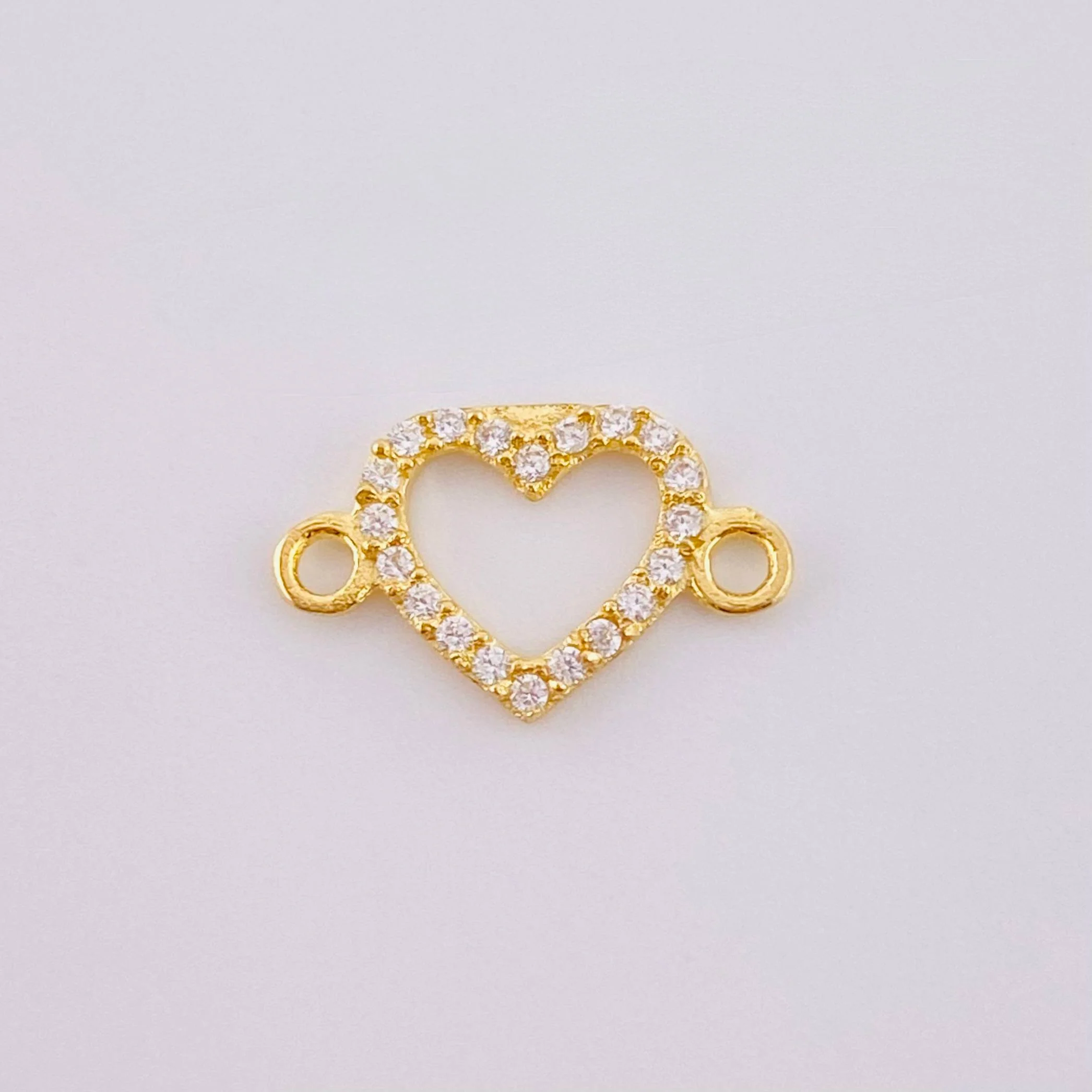 Herraje Silueta Corazón 0.4 g / 1,5 cm Oro Amarillo 18K