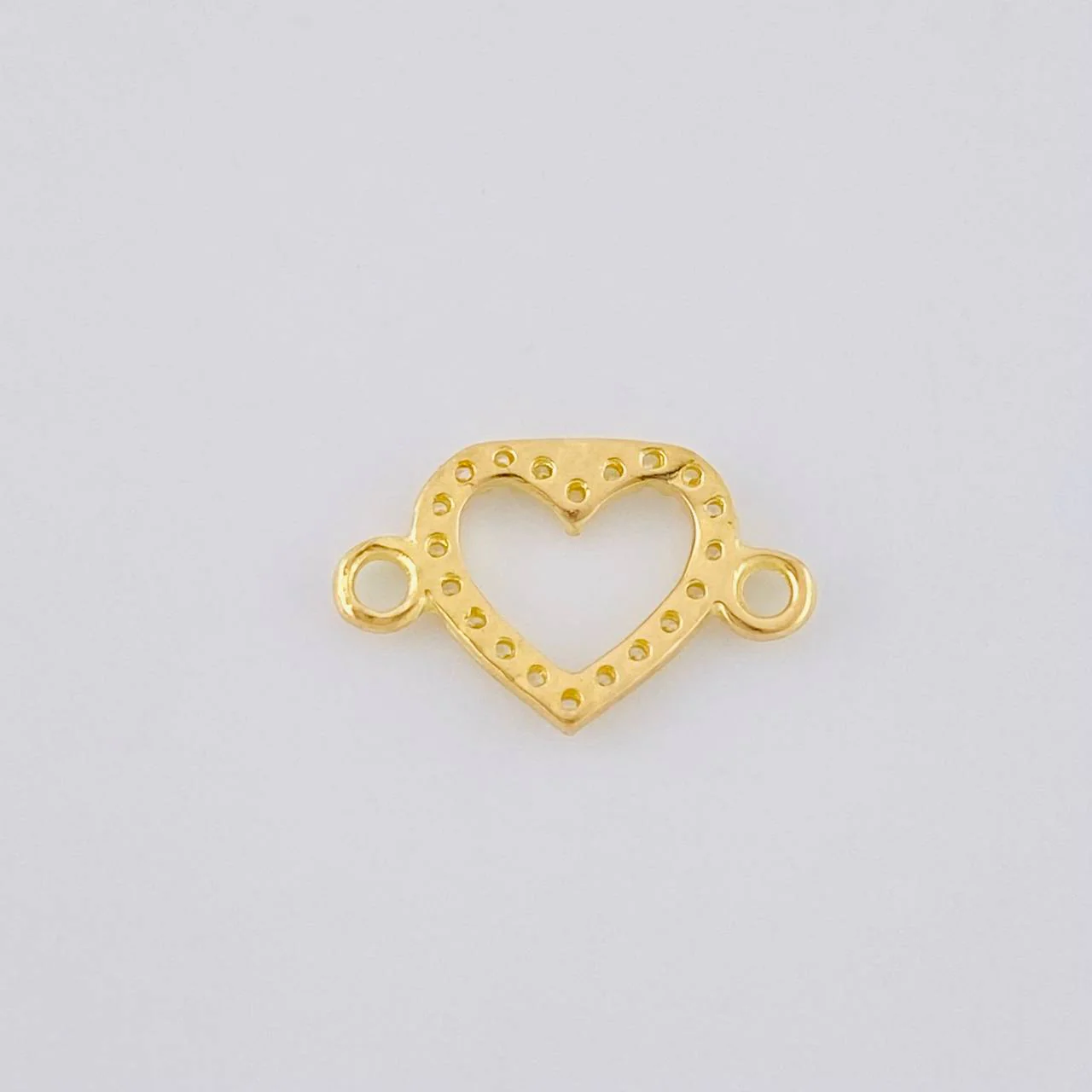 Herraje Silueta Corazón 0.45 g / 1.3 cm Oro Amarillo 18K - Image 3