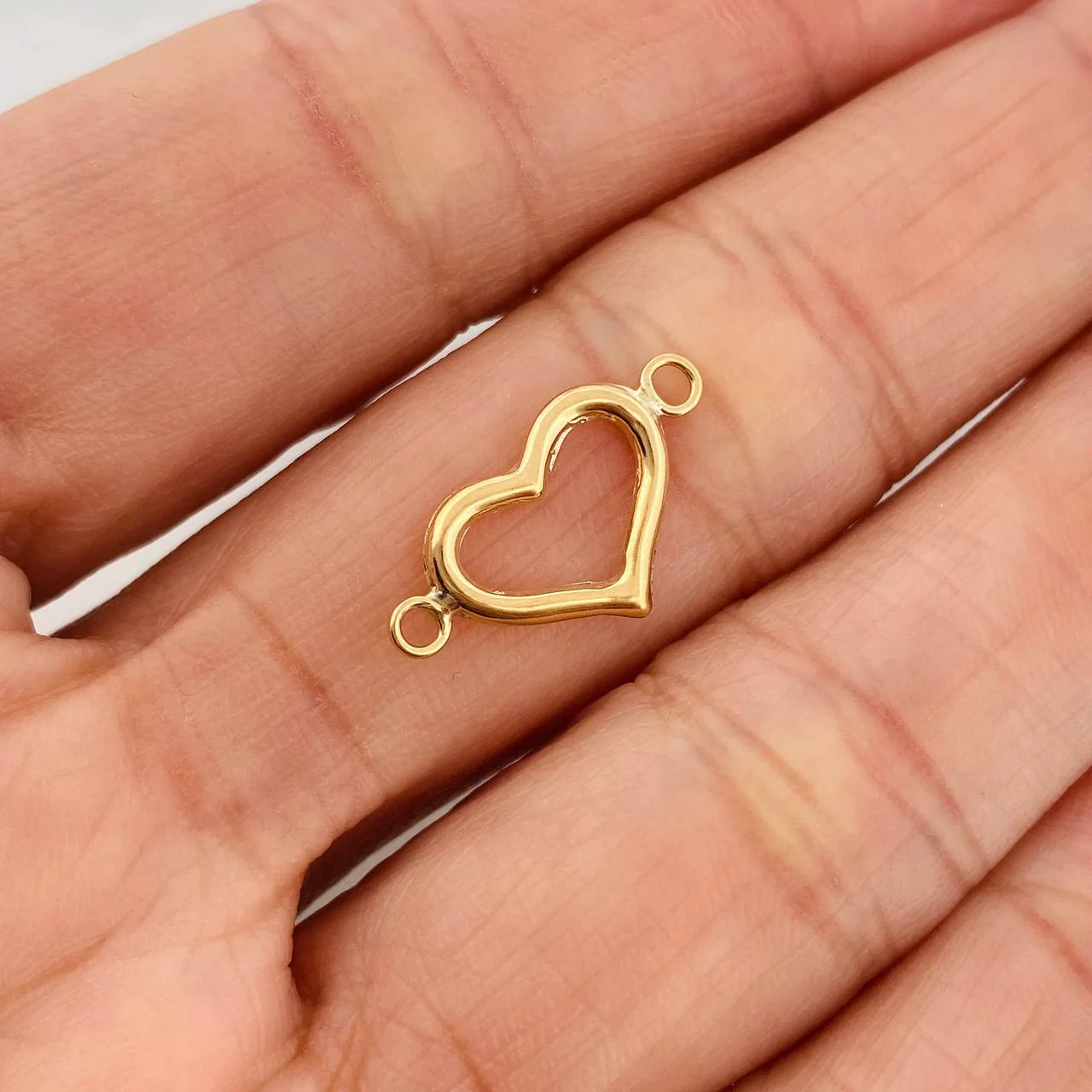 Herraje Silueta Corazon 0.45gr / 2cm / Oro Amarillo 18K - Image 4