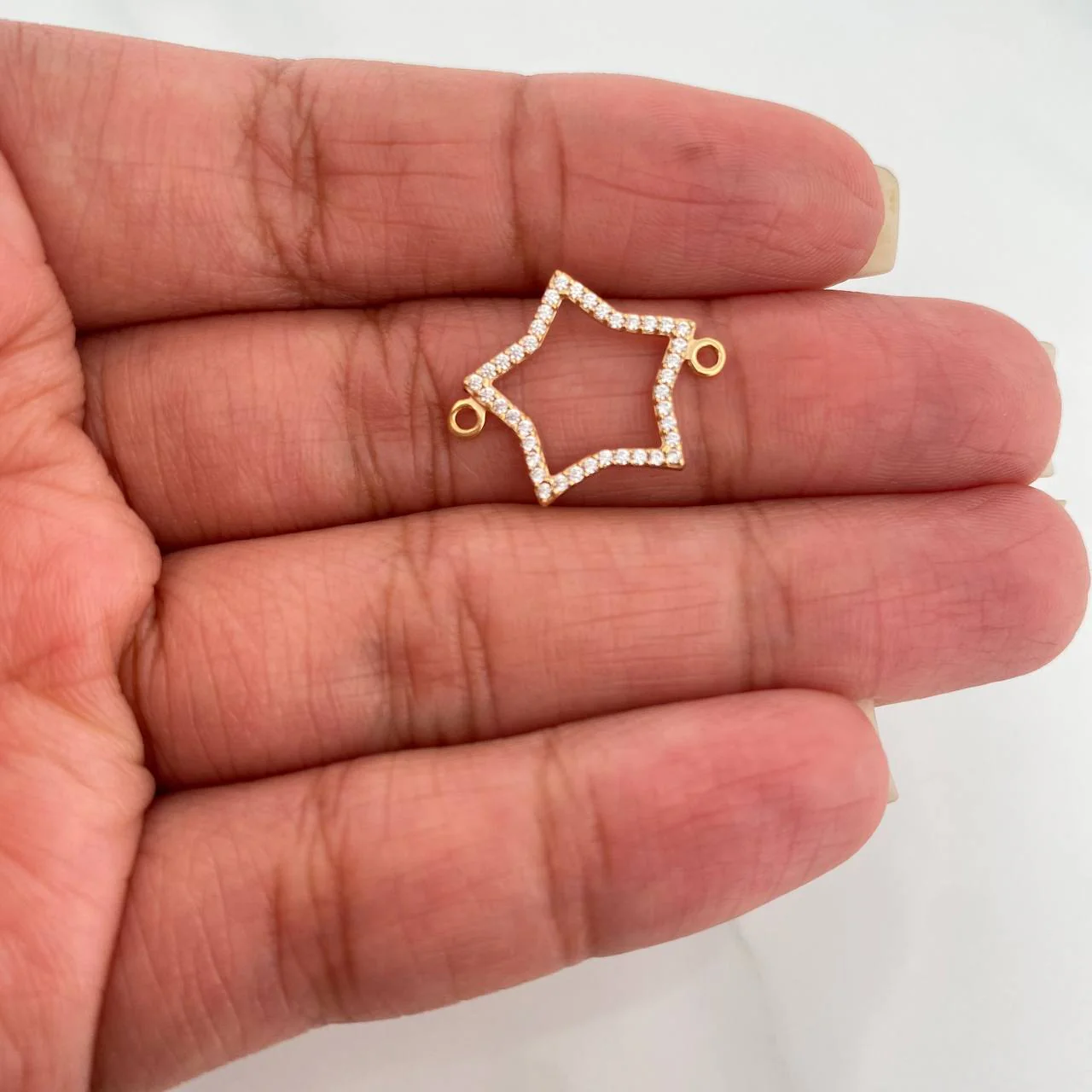 Herraje Silueta Estrella 0.9gr / 1.9cm / Oro Amarillo 18K % - Image 4
