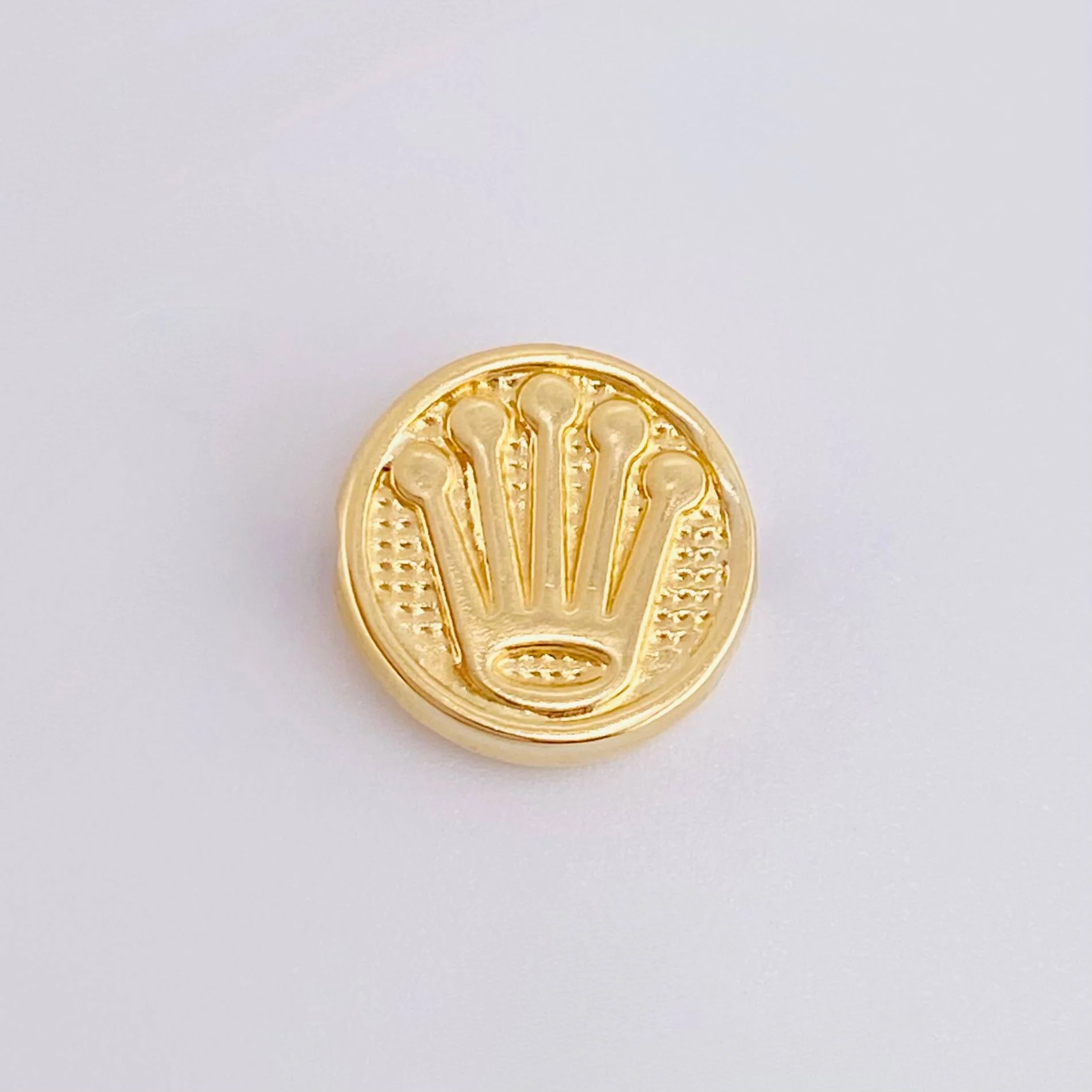 Herraje Tambor Corona Circular 0.5gr / 1cm / Oro Amarillo 18K * - Image 2