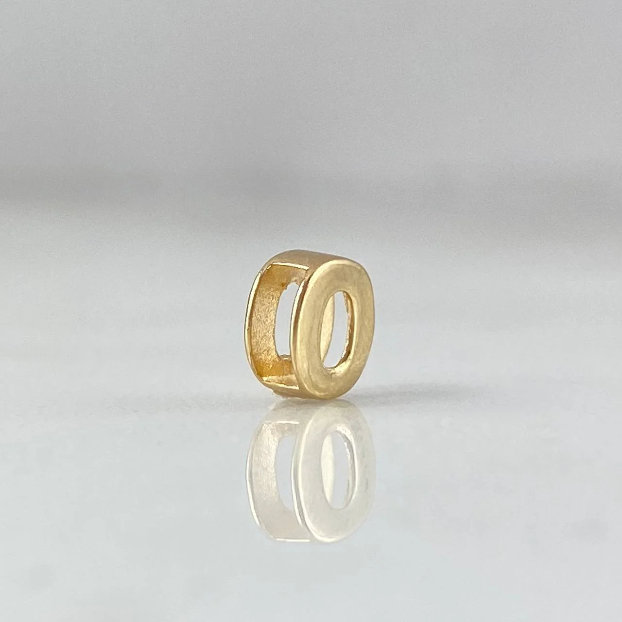 Herraje Tambor Letra O 0.35gr / 6mm Oro Amarillo 18K - Image 2