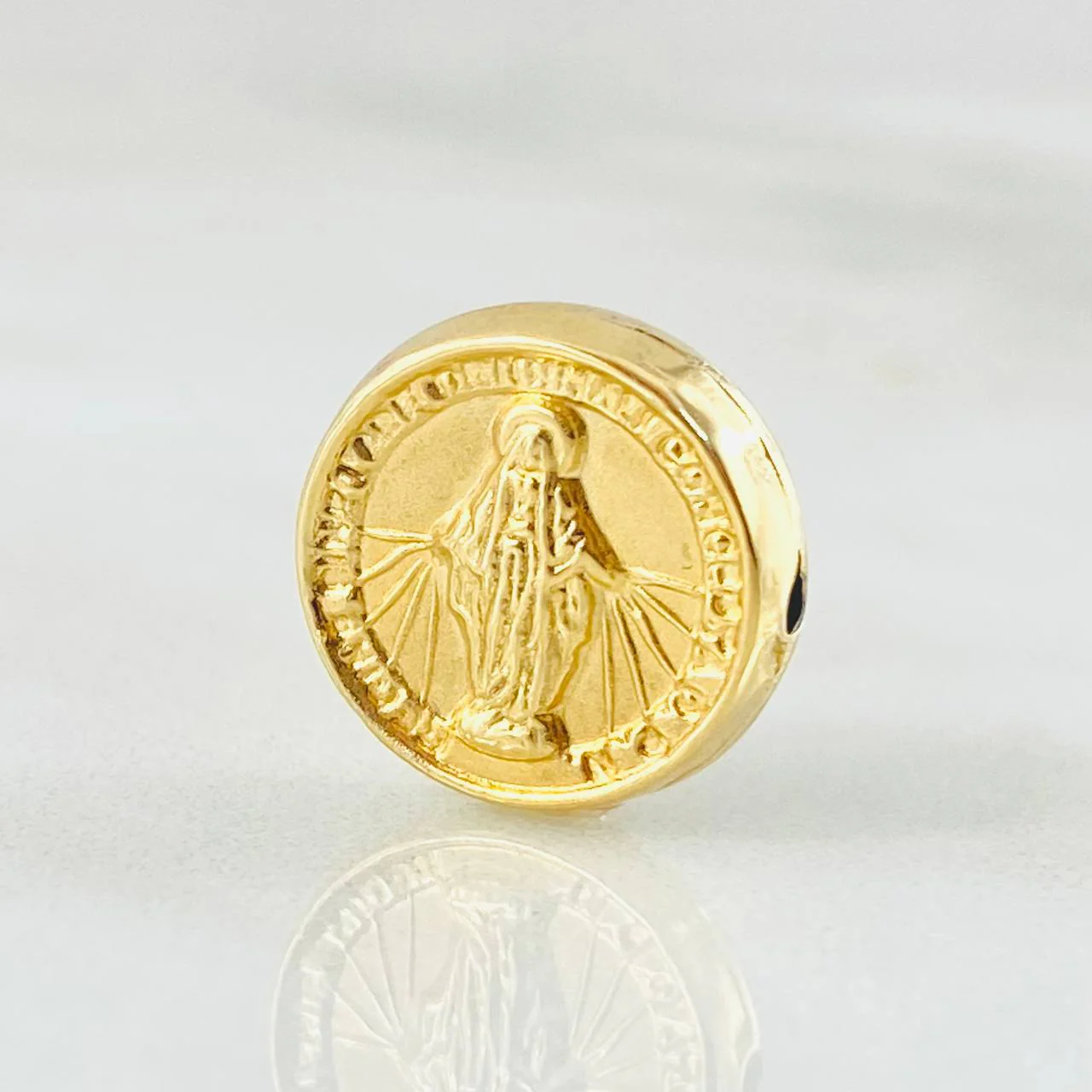 Herraje Tambor Virgen Milagrosa 0.75 g / 1.2 cm Oro Amarillo 18K