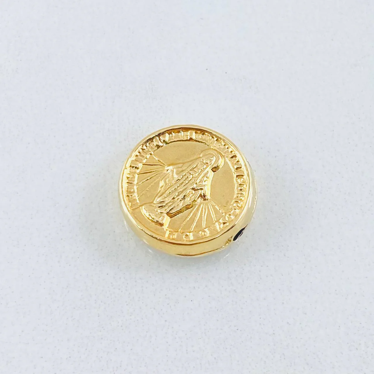 Herraje Tambor Virgen Milagrosa 0.75 g / 1.2 cm Oro Amarillo 18K - Image 2