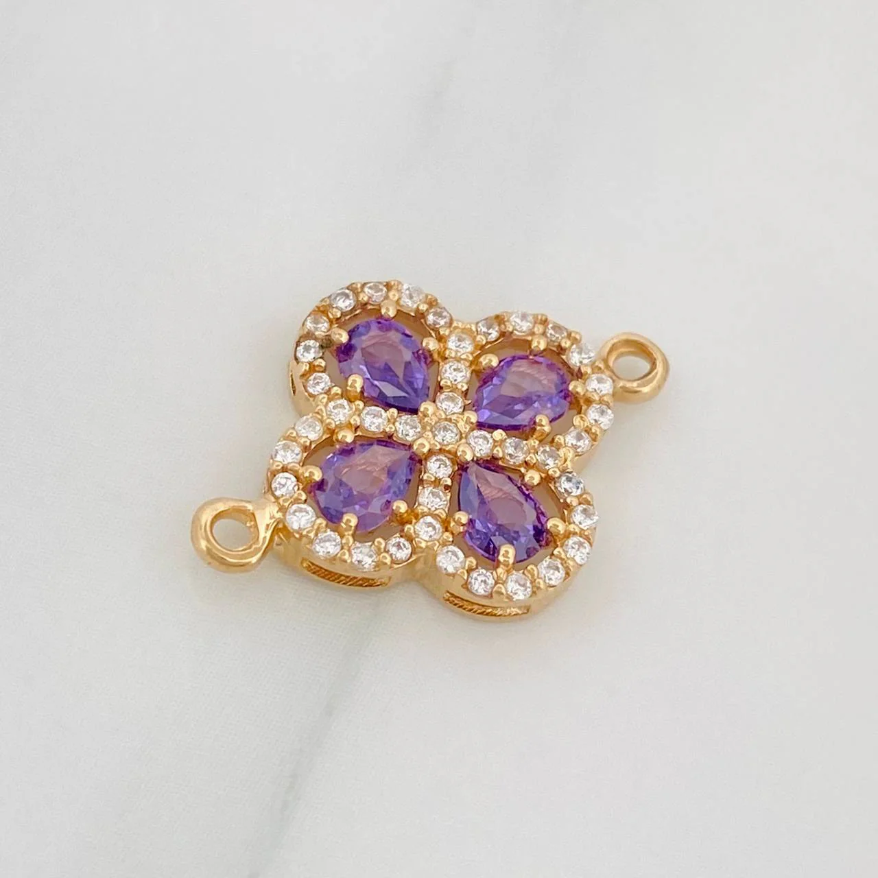 Herraje Trebol 1.7 g / 2 cm Oro Amarillo 18K - Image 3