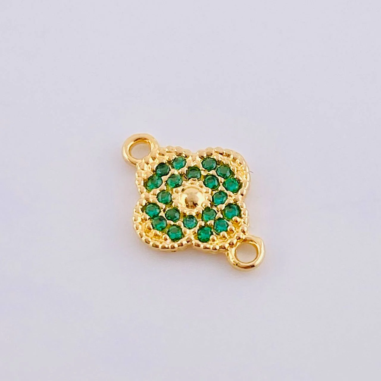 Herraje Trebol Central 0.7 g / 1,3 cm Oro Amarillo 18K - Image 2