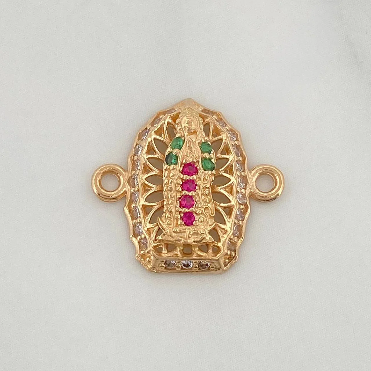 Herraje Virgen De Guadalupe 1.2 g / 1.5 cm Oro Amarillo 18K