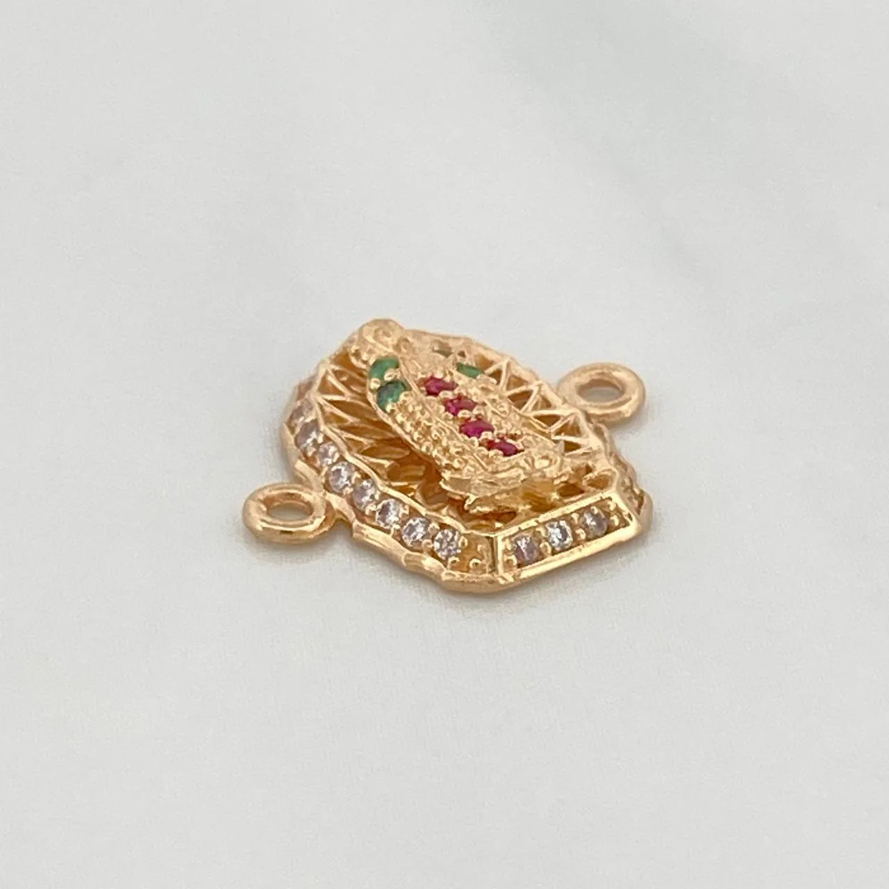 Herraje Virgen De Guadalupe 1.2 g / 1.5 cm Oro Amarillo 18K - Image 2