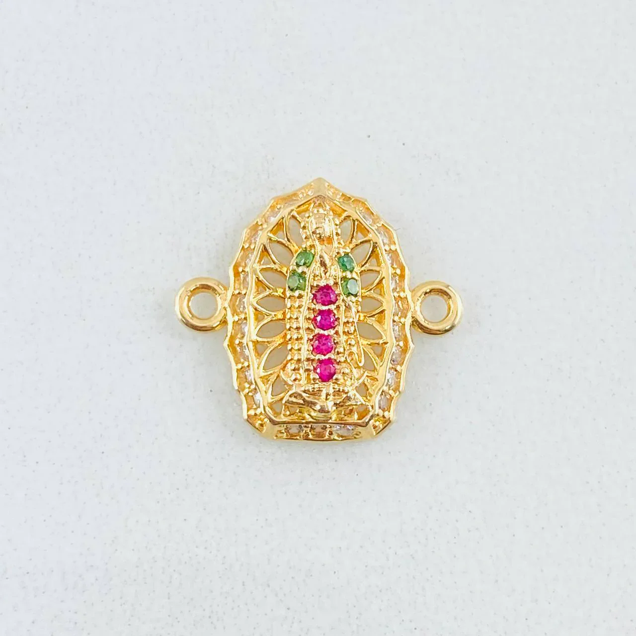 Herraje Virgen De Guadalupe 1.2 g / 1.5 cm Oro Amarillo 18K - Image 2