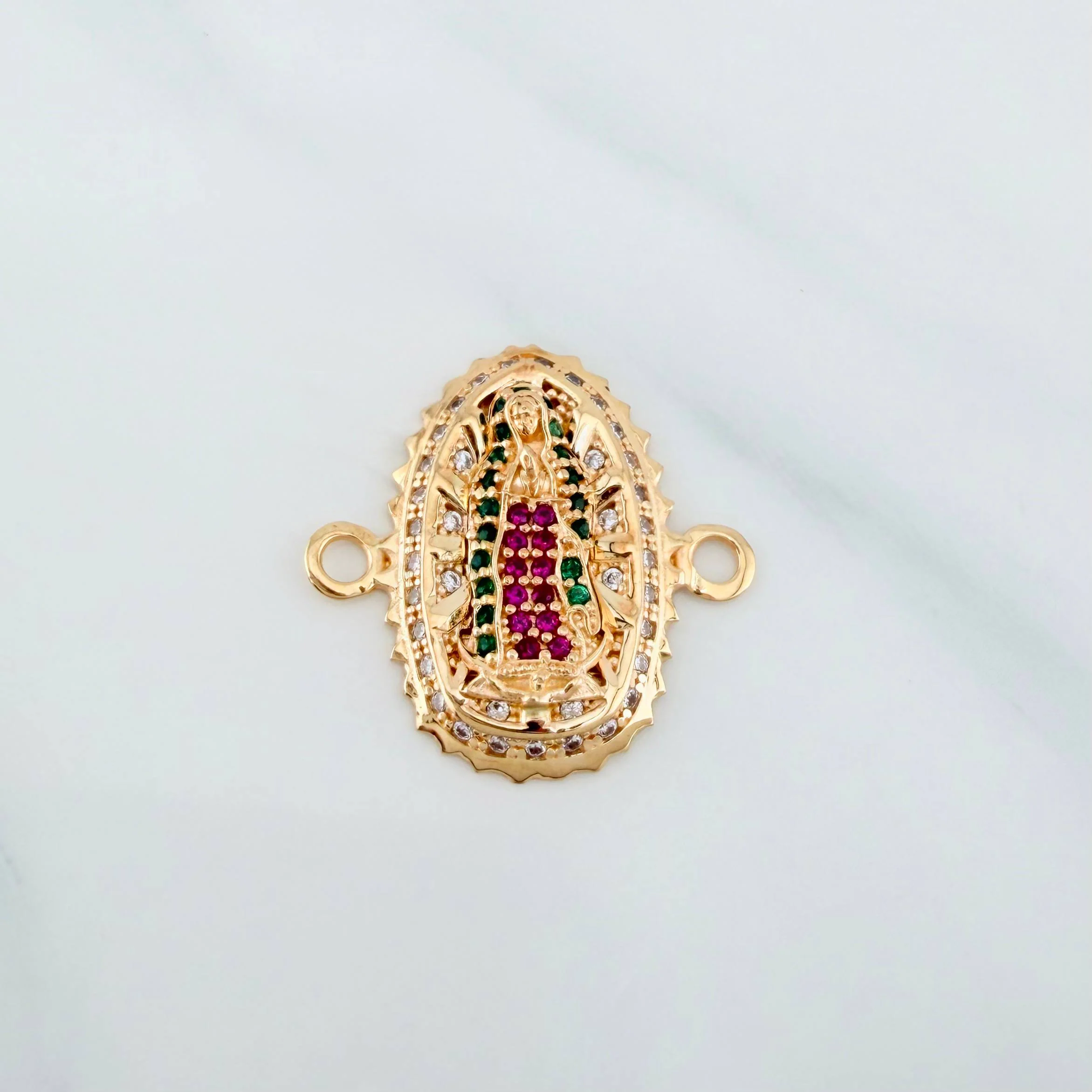 Herraje Virgen Guadalupe 1.15 g / 1.5 cm Oro Amarillo 18K