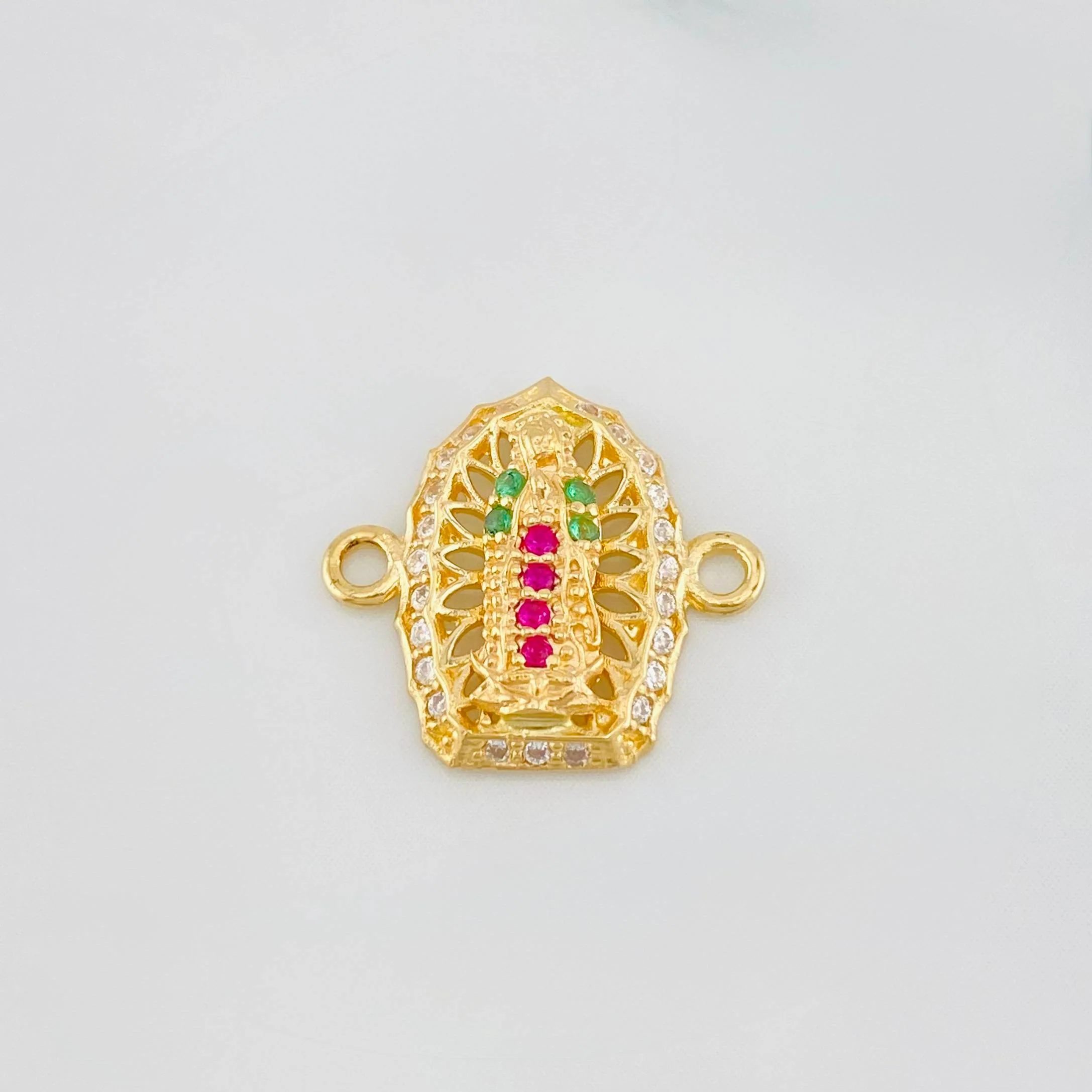 Herraje Virgen Guadalupe 1.2 g / 1.5 cm Oro Amarillo 18K
