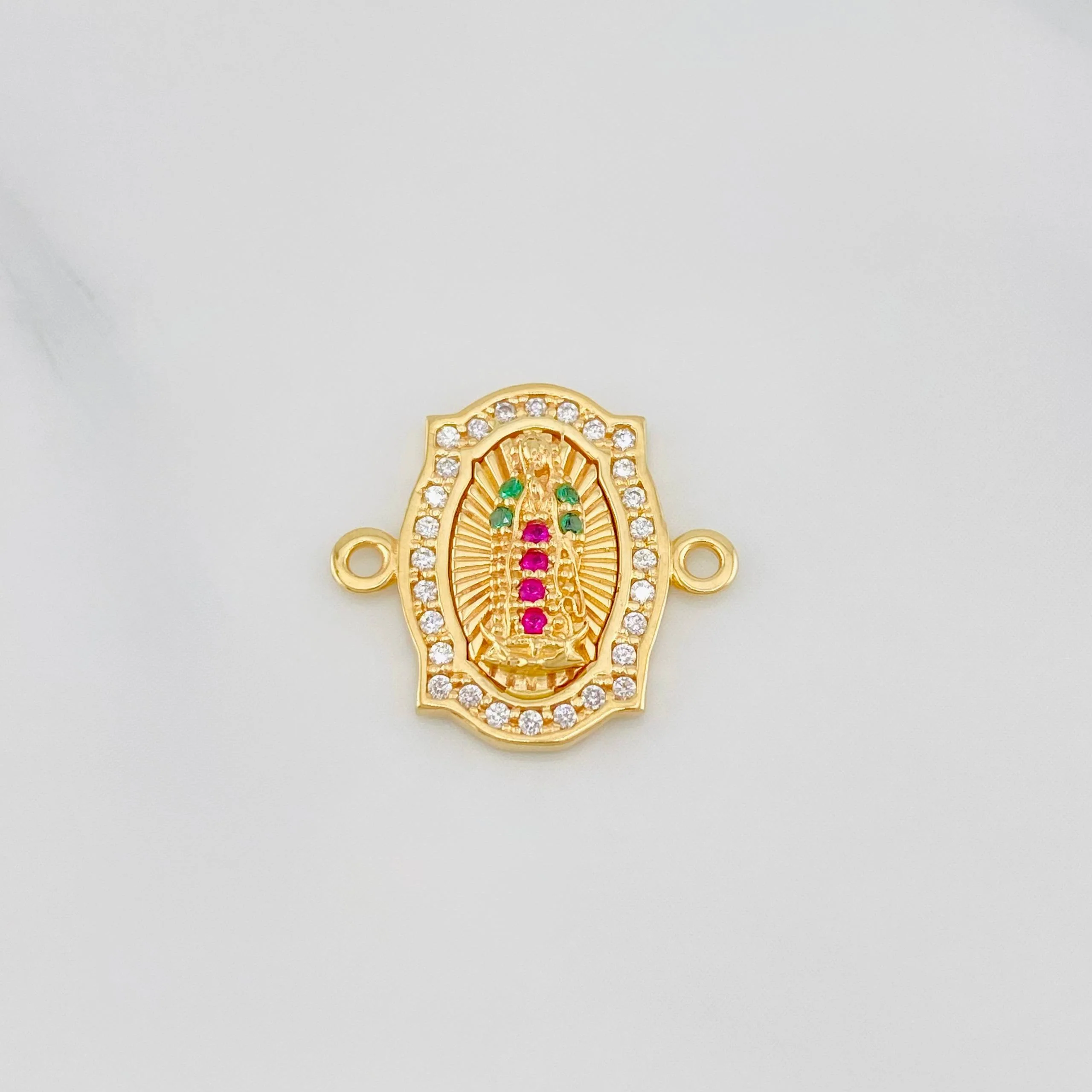 Herraje Virgen Guadalupe 1.95 g / 1.5 cm Oro Amarillo 18K