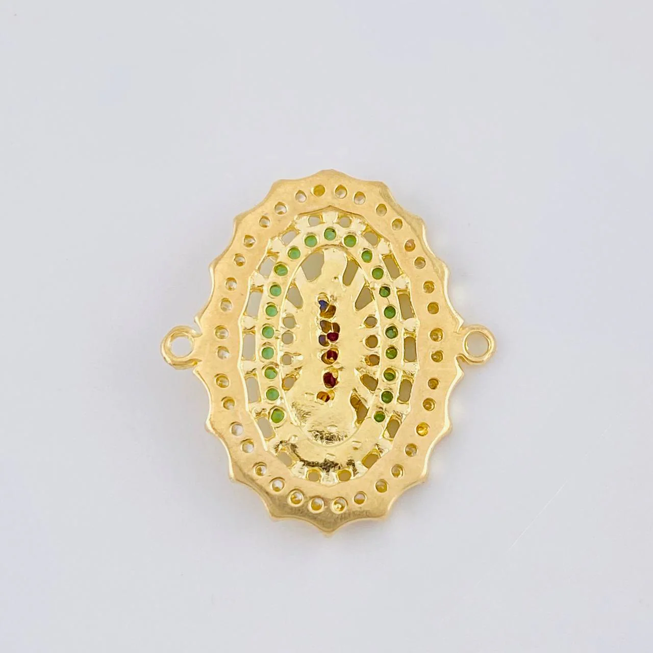 Herraje Virgen Guadalupe 3.3 g / 2 cm Oro Amarillo 18K - Image 3