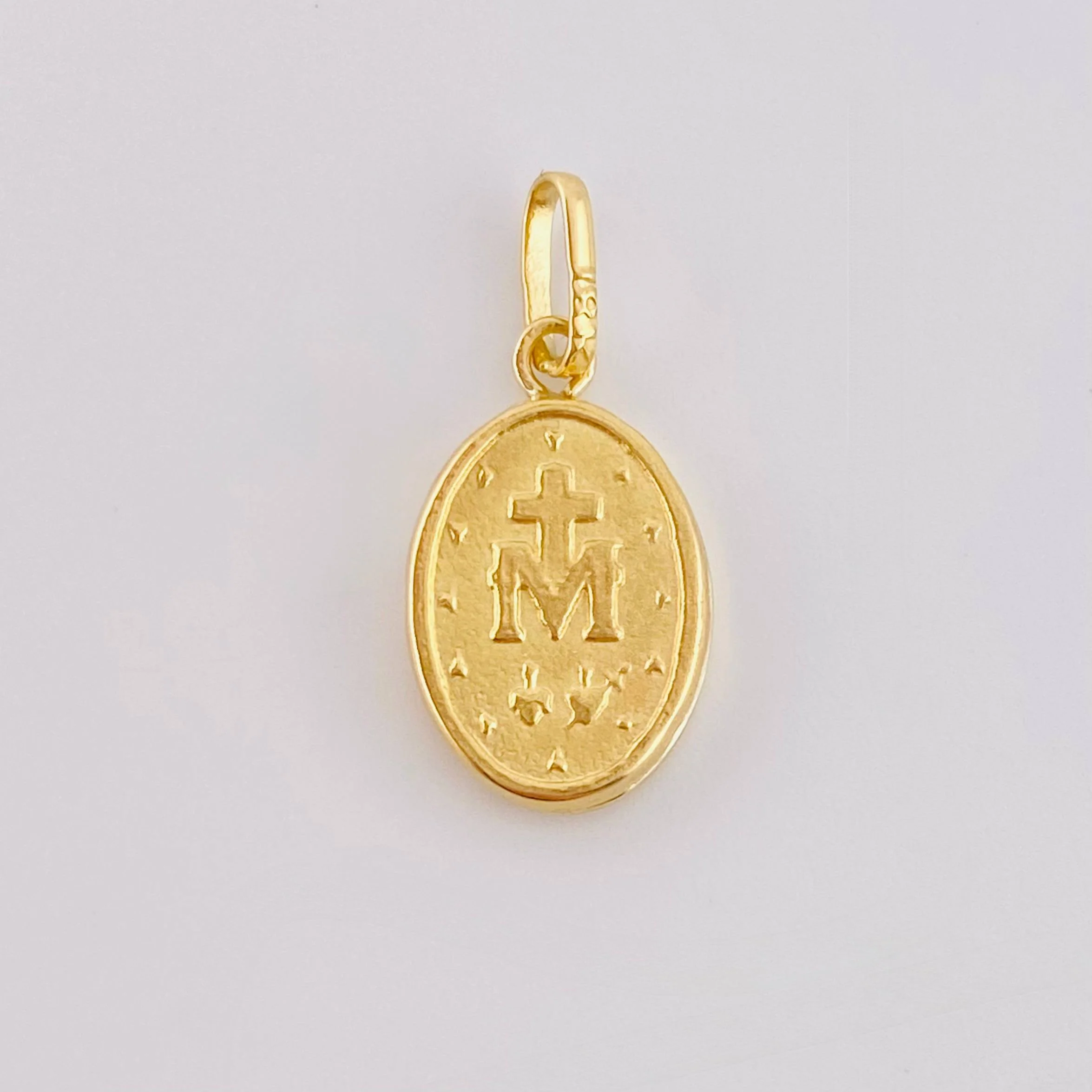 Dije Virgen Milagrosa 0.55 g / 2 cm Oro Amarillo 18K - Image 2