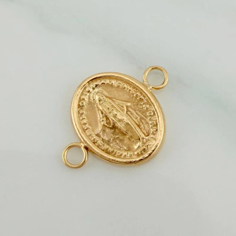 Herraje Virgen Milagrosa 0.6gr / 1.5cm / Oro Amarillo 18K % - Image 2