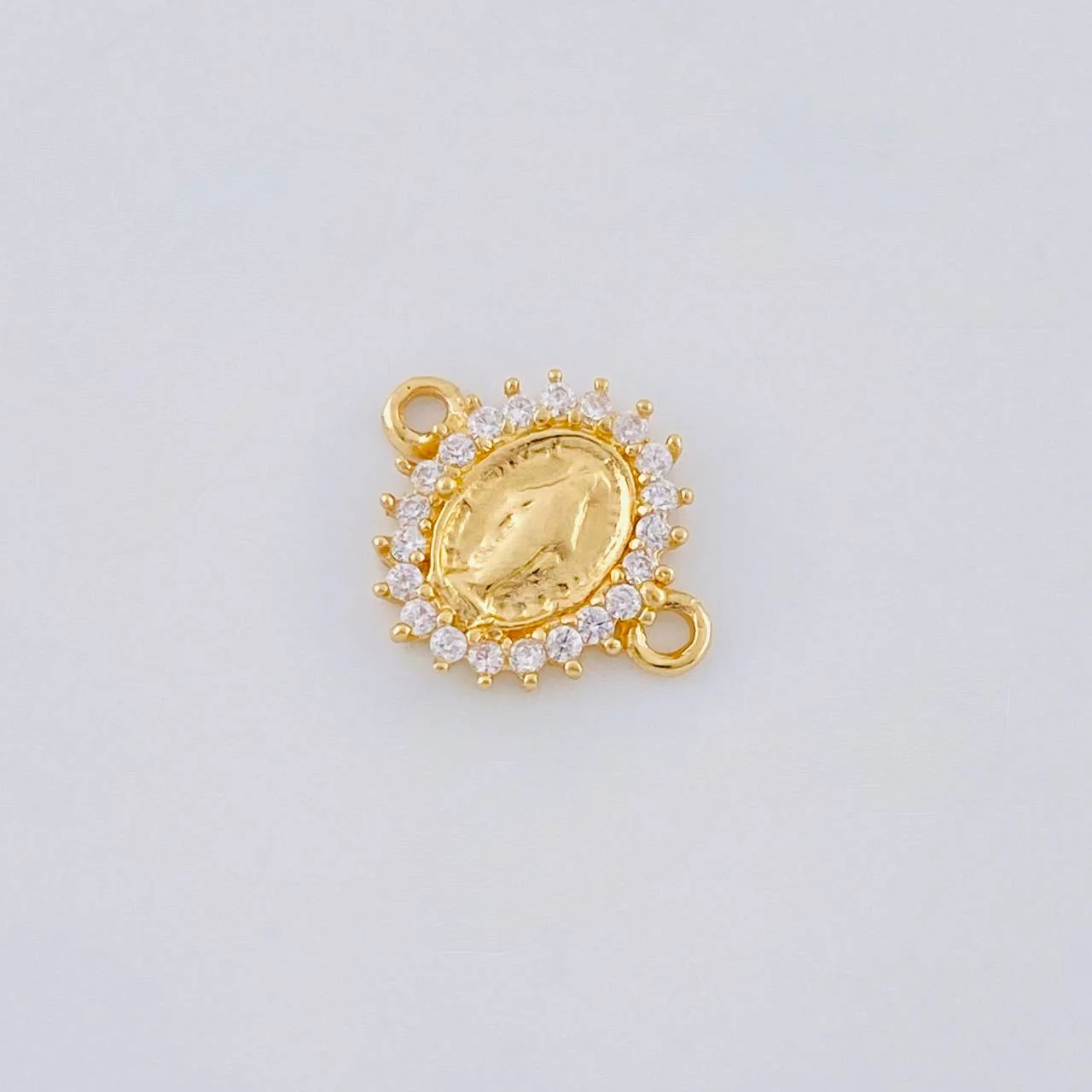 Herraje Virgen Milagrosa 0.8 g / 1.2 cm Oro Amarillo 18K - Image 2