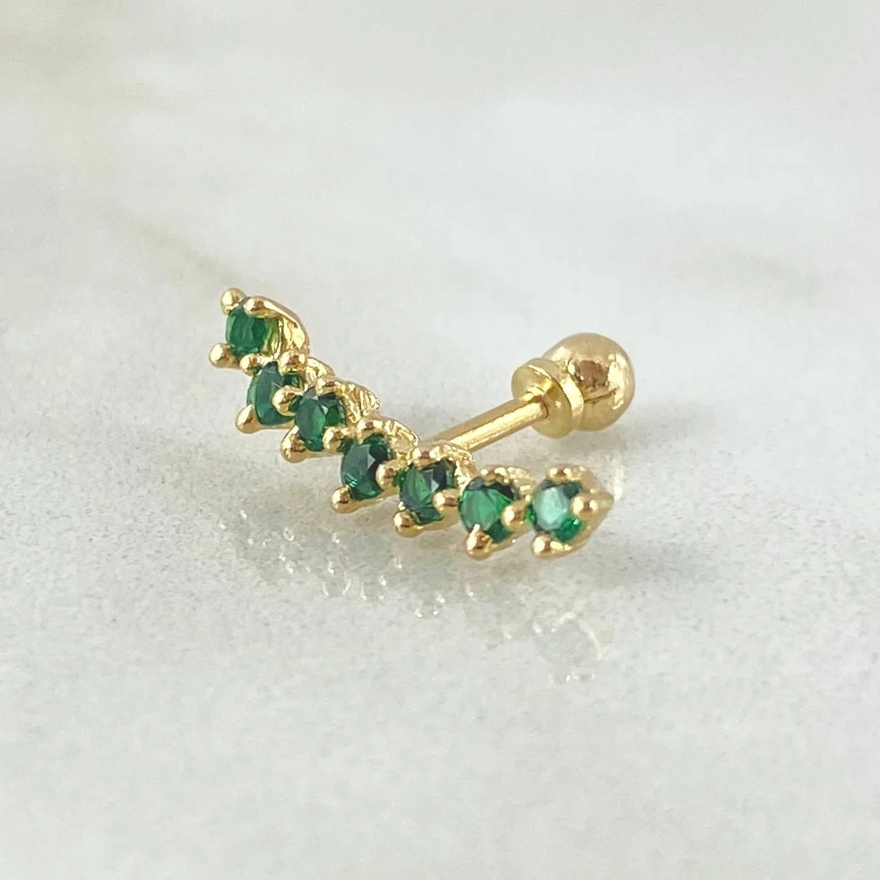 Piercing Arco 0.75 g / 1.7 cm Oro Amarillo 18K - Image 2