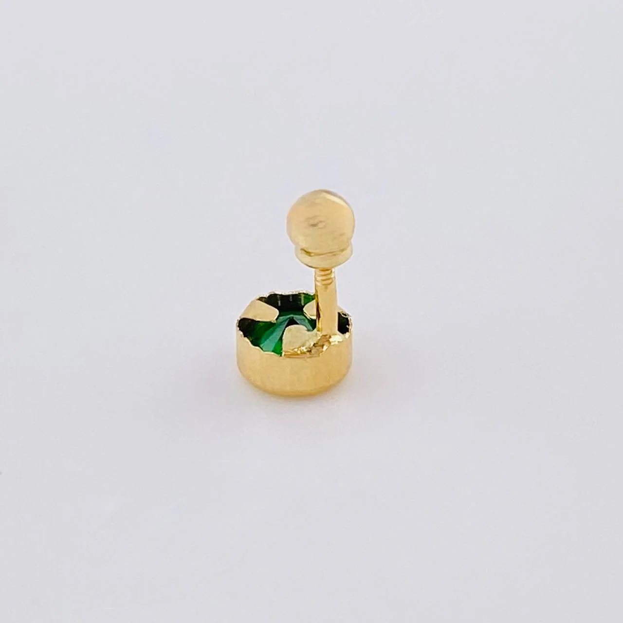 Piercing Cetro Circular Liso 0.4 g / 1.1 cm Oro Amarillo 18K - Image 2