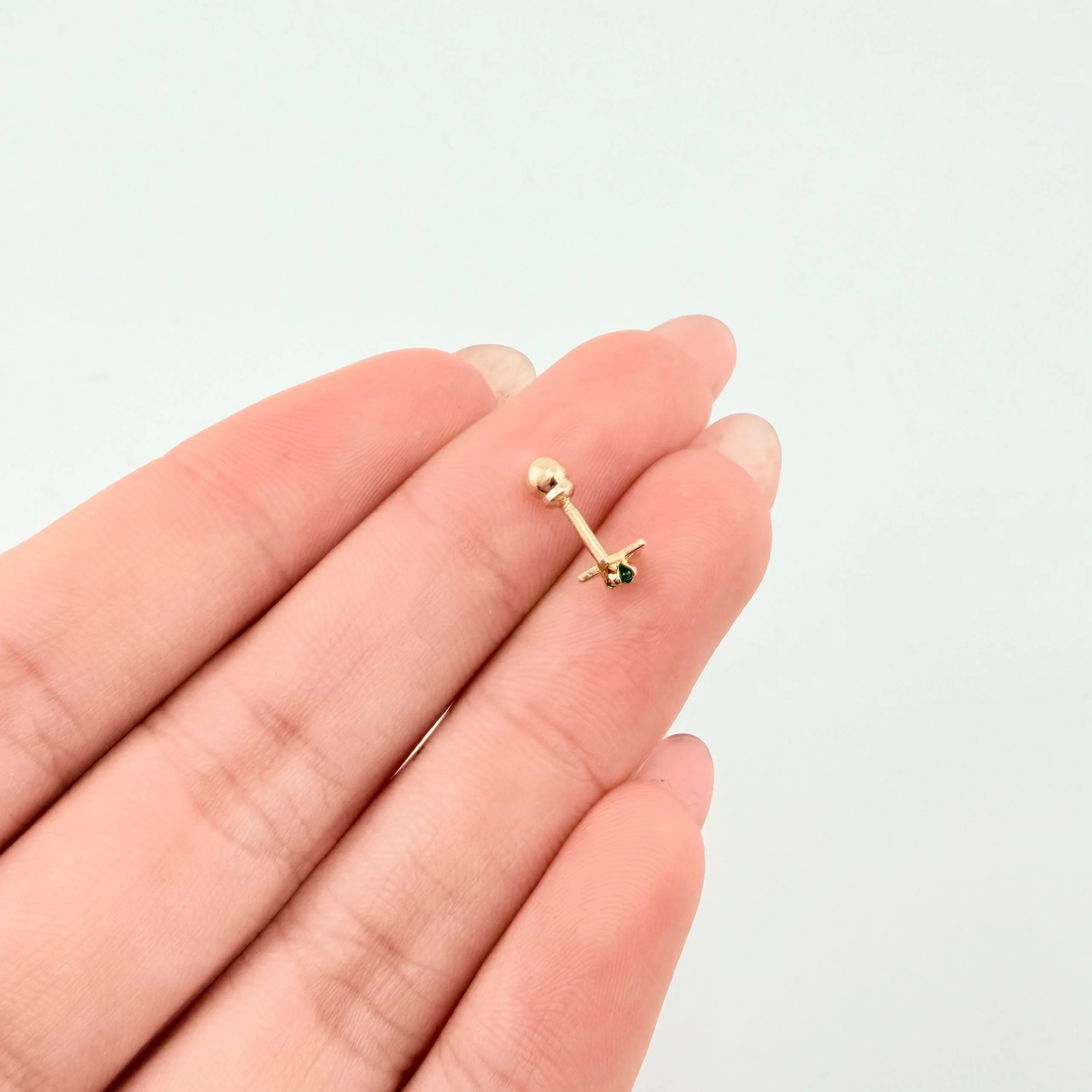 Piercing Chispa Estrella 0.3gr / 1.1cm / Oro Amarillo 18K - Image 5