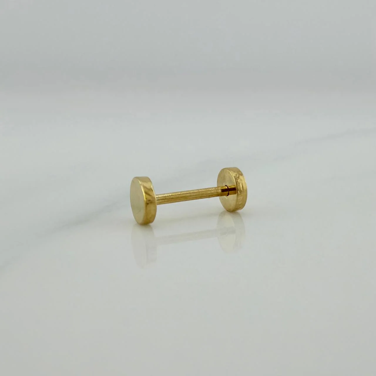 Piercing Circulo Plano 0.6 g / 1 cm Oro Amarillo 18K